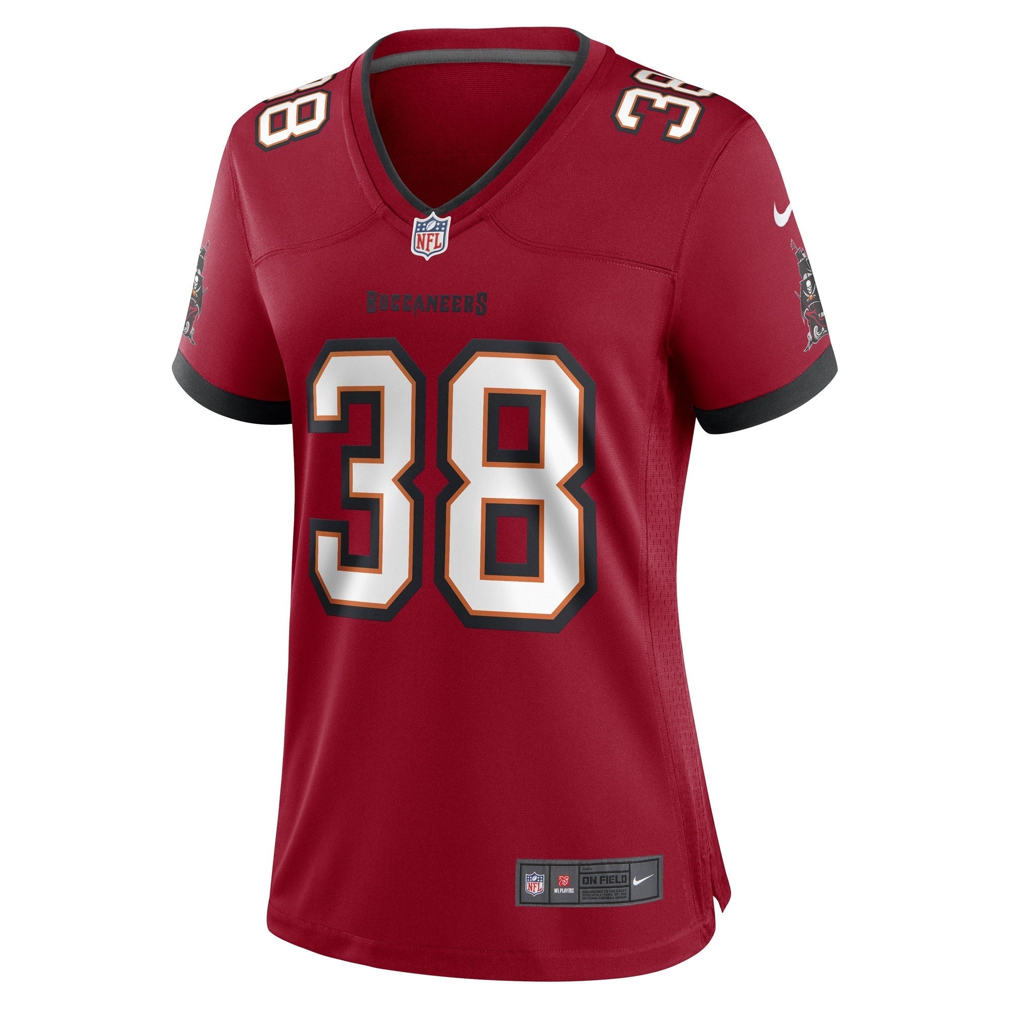 Women's Nike Kenjon Barner Red Tampa Bay Buccaneers Game Player Jersey