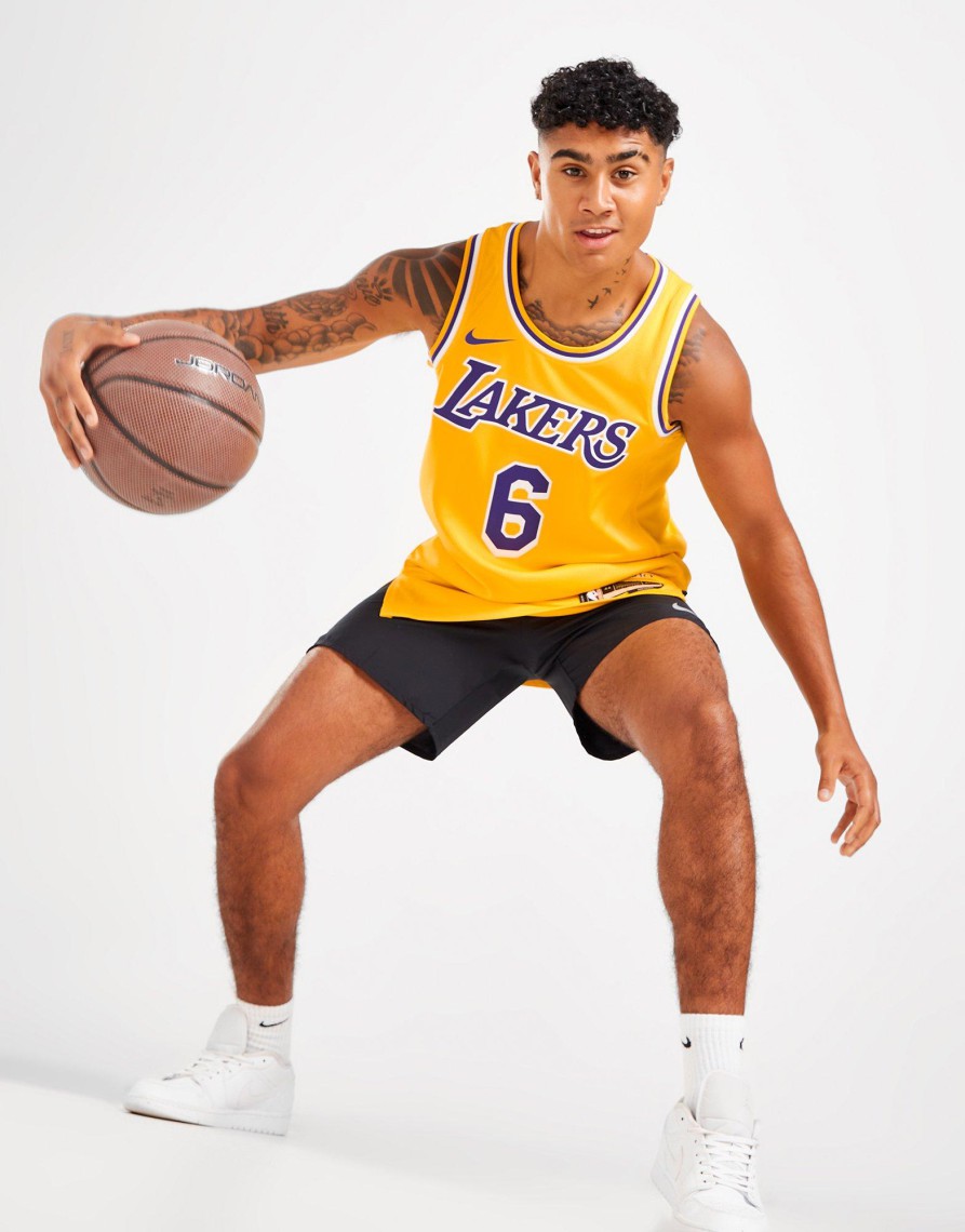 Outlet Nike NBA Los Angeles Lakers James #6 Swingman Jersey Gul XS