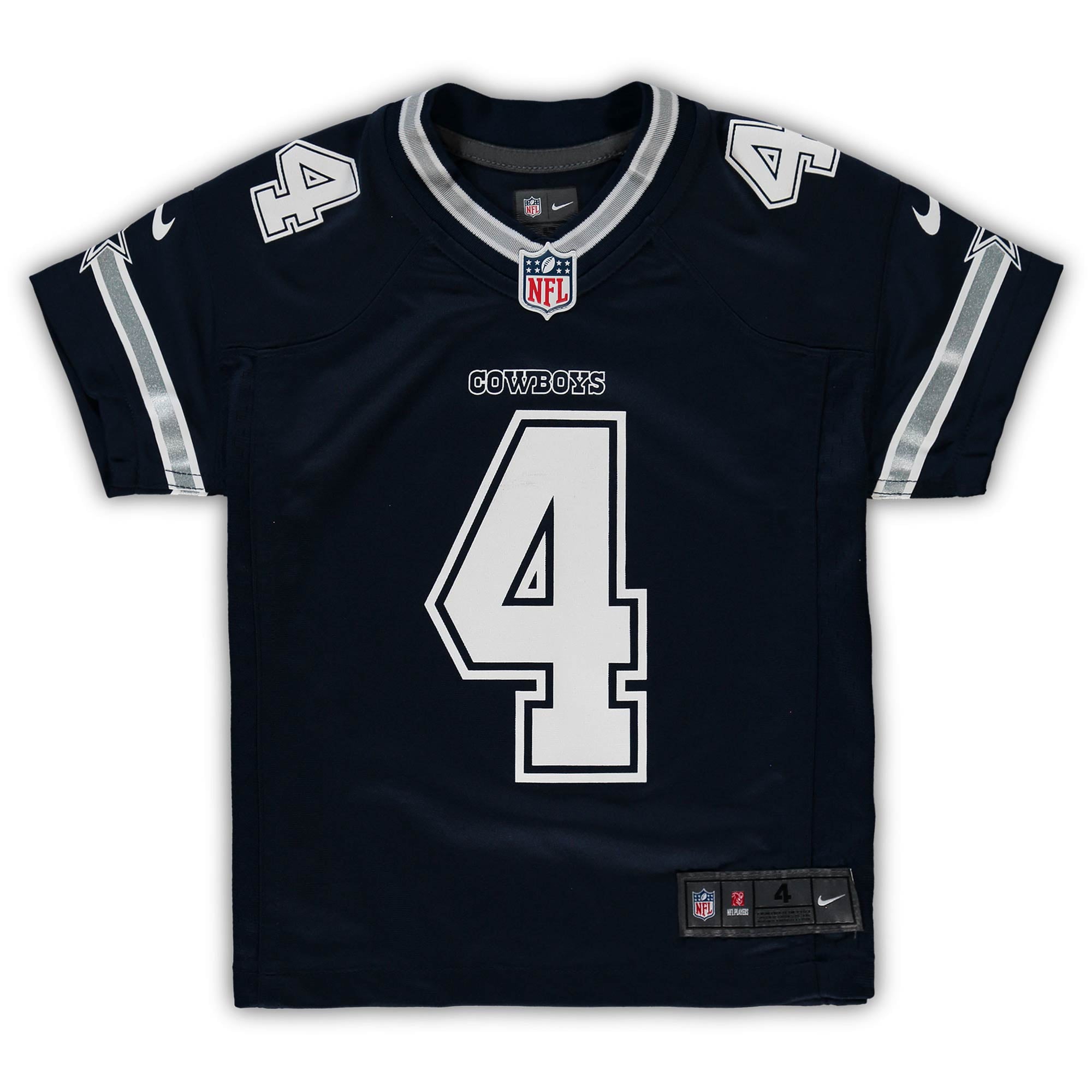 Preschool Nike Dak Prescott Navy Dallas Cowboys Team Game Jersey