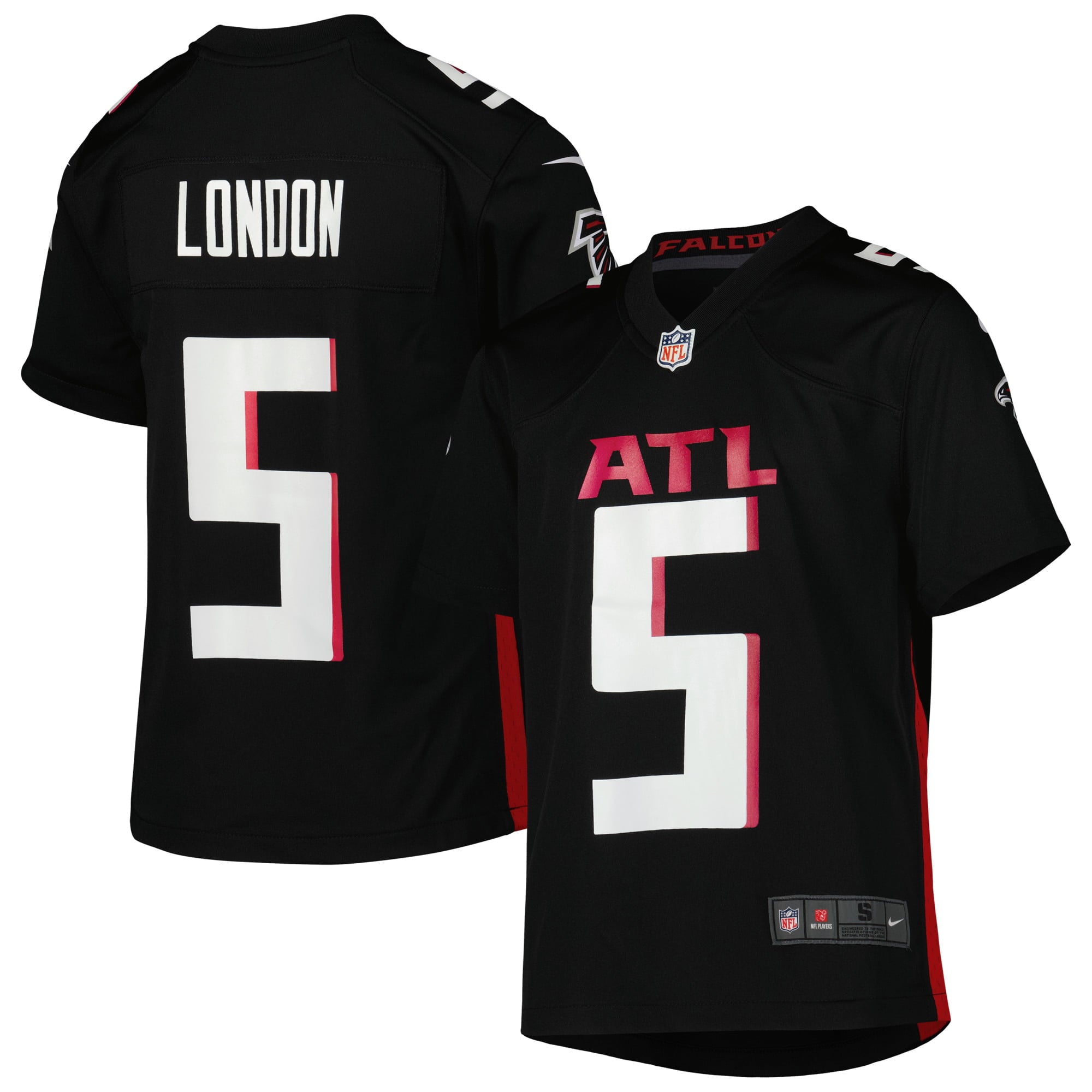 Youth Nike Drake London Black Atlanta Falcons Game Jersey