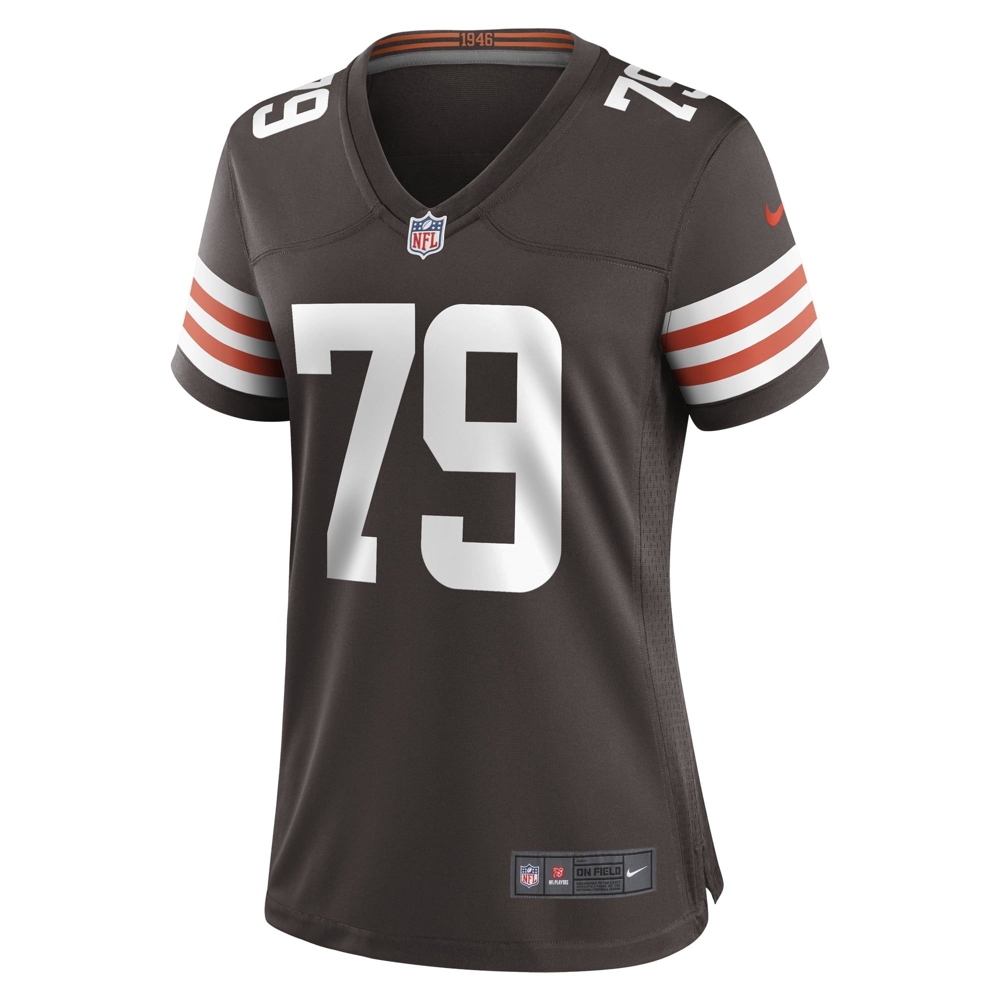 Women's Nike Tyrone Wheatley Brown Cleveland Browns Team Game Jersey