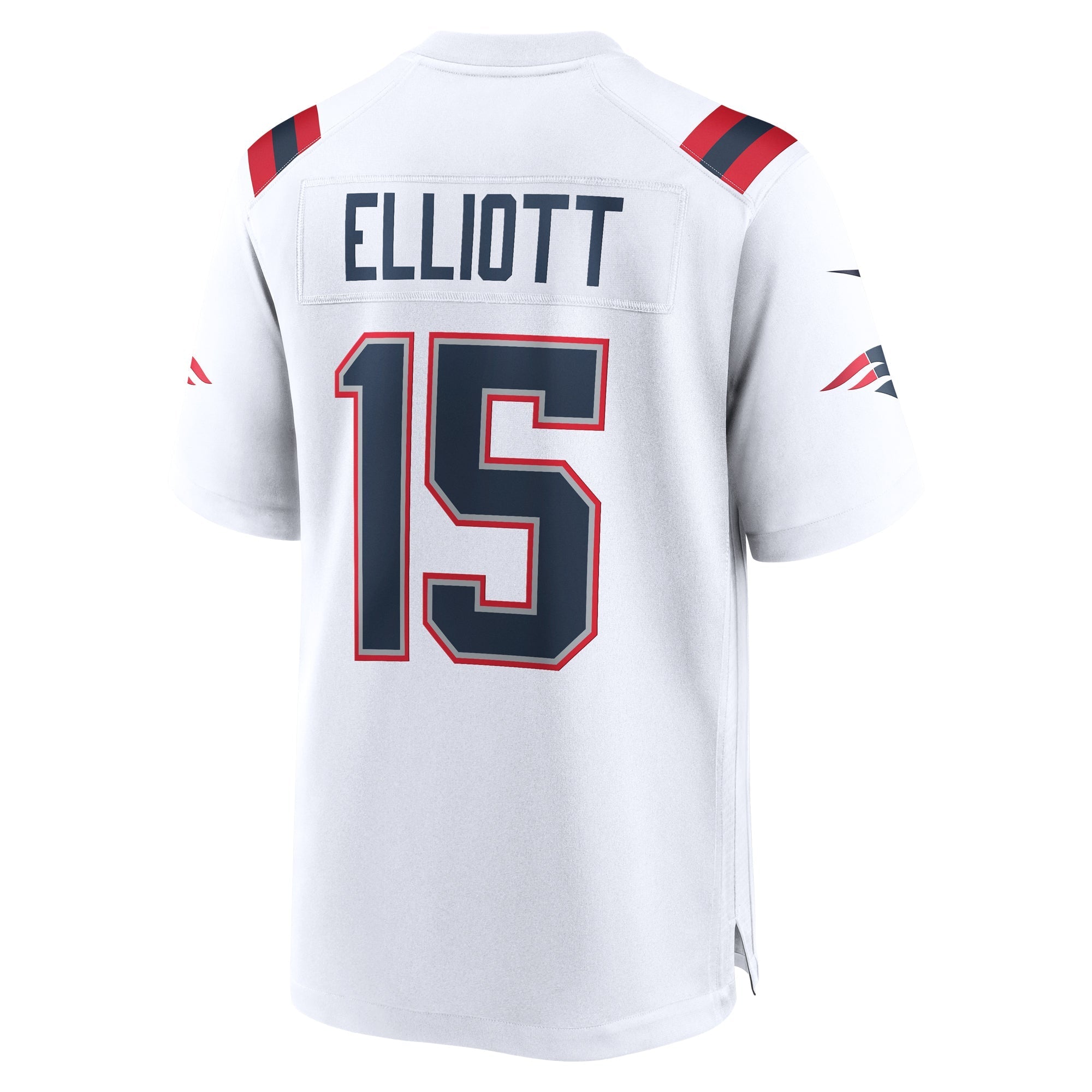 Men's Nike Ezekiel Elliott White New England Patriots Game Player Jersey