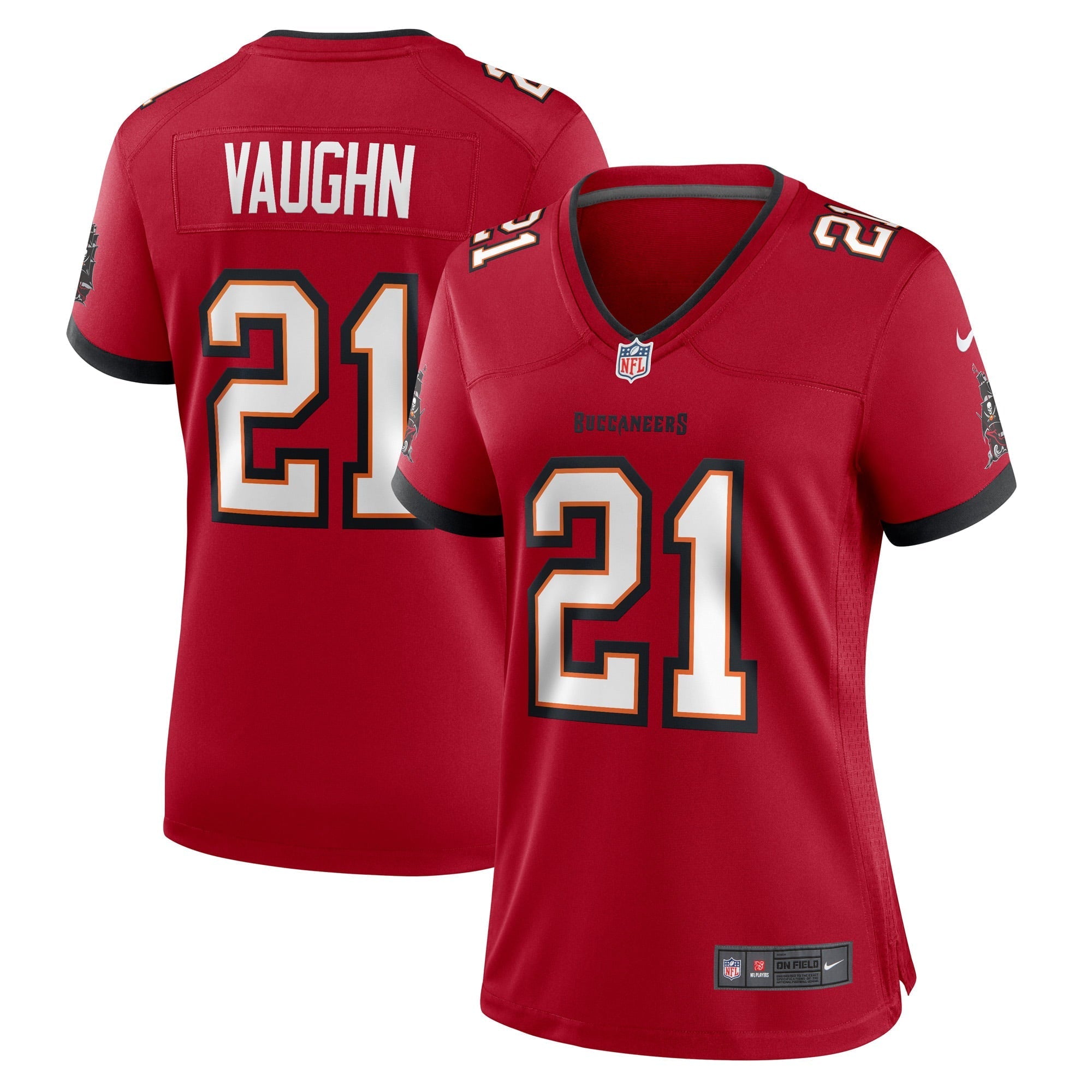 Women's Nike Ke'Shawn Vaughn Red Tampa Bay Buccaneers Player Jersey