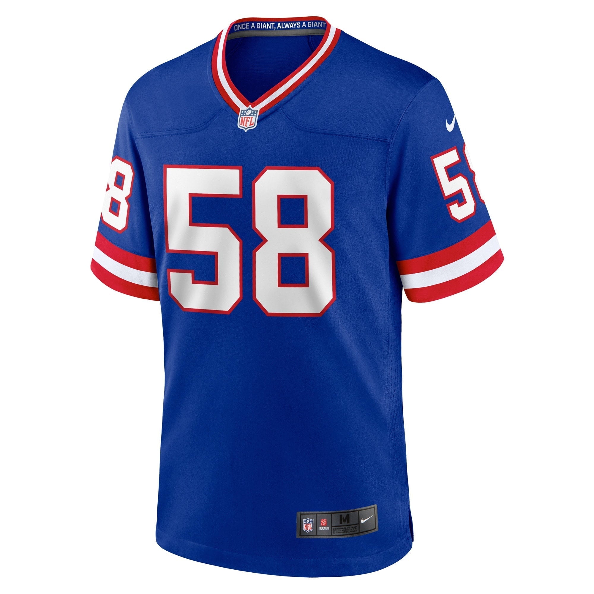 Men's Nike Carl Banks Royal New York Giants Classic Retired Player Game Jersey