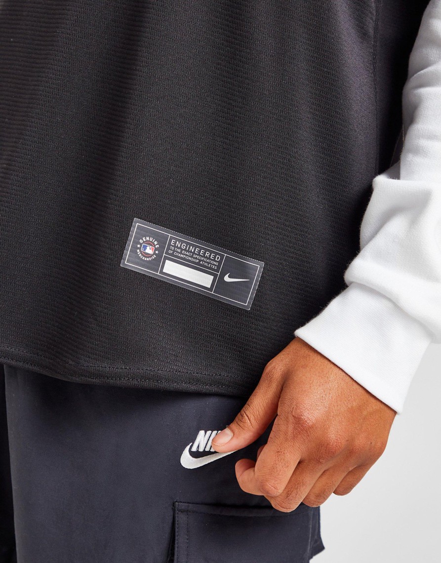 Cheap Nike MLB Brooklyn Dodgers Triple Black Jersey Sort S