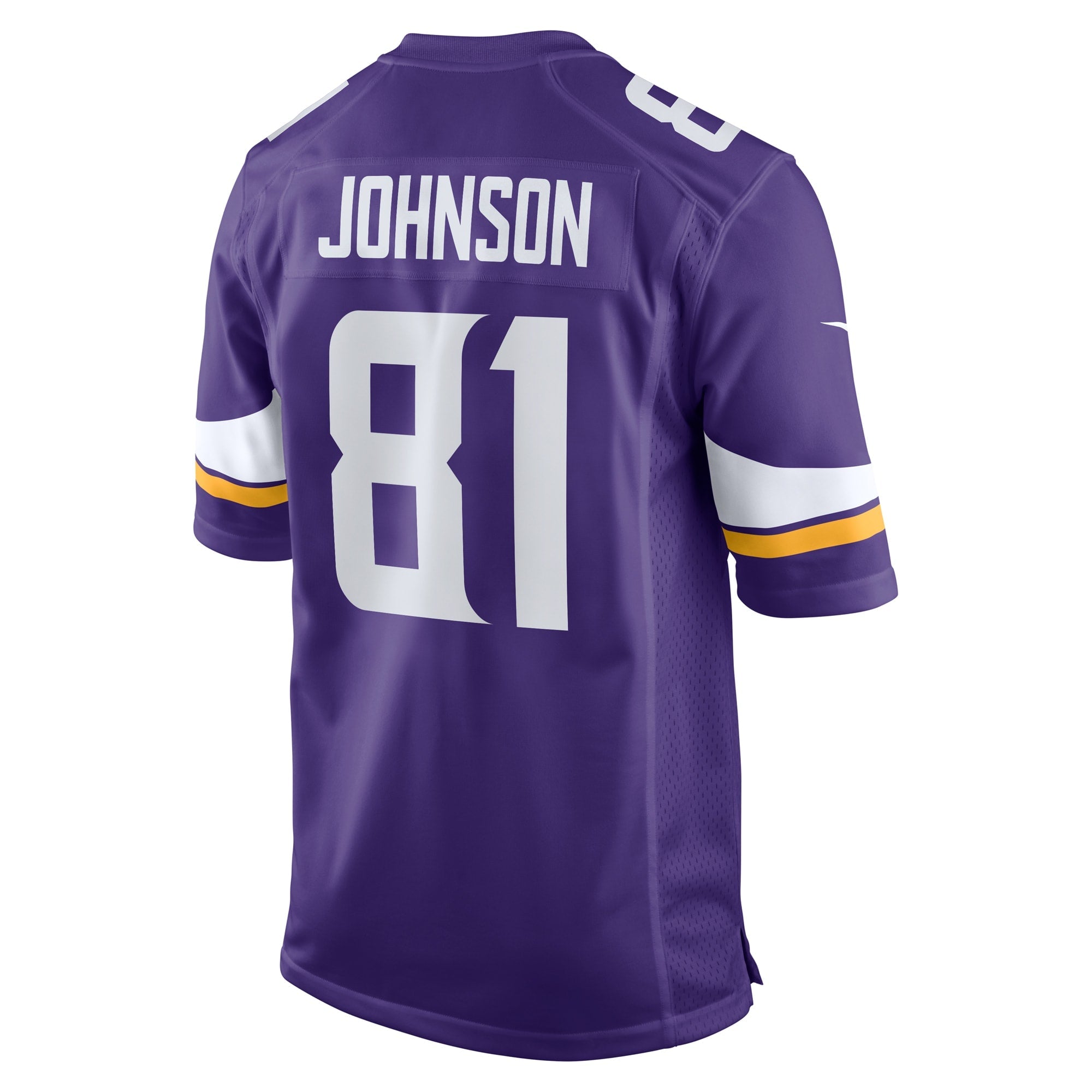 Men's Nike Bisi Johnson Purple Minnesota Vikings Game Jersey