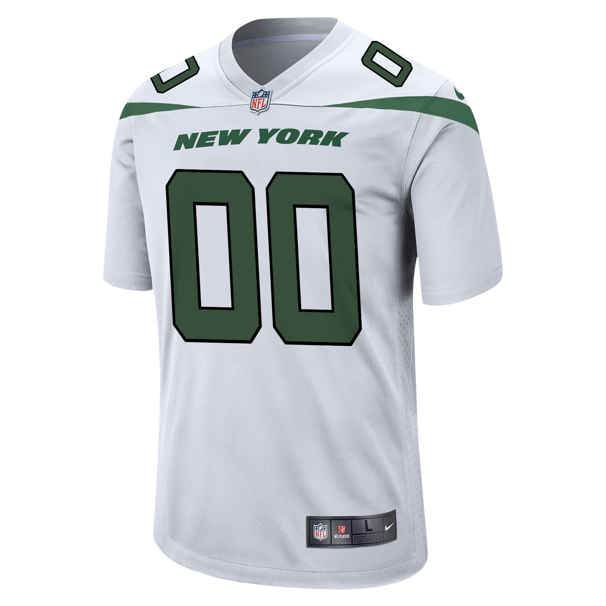 New York Jets Nike Youth Custom Game Jersey - White