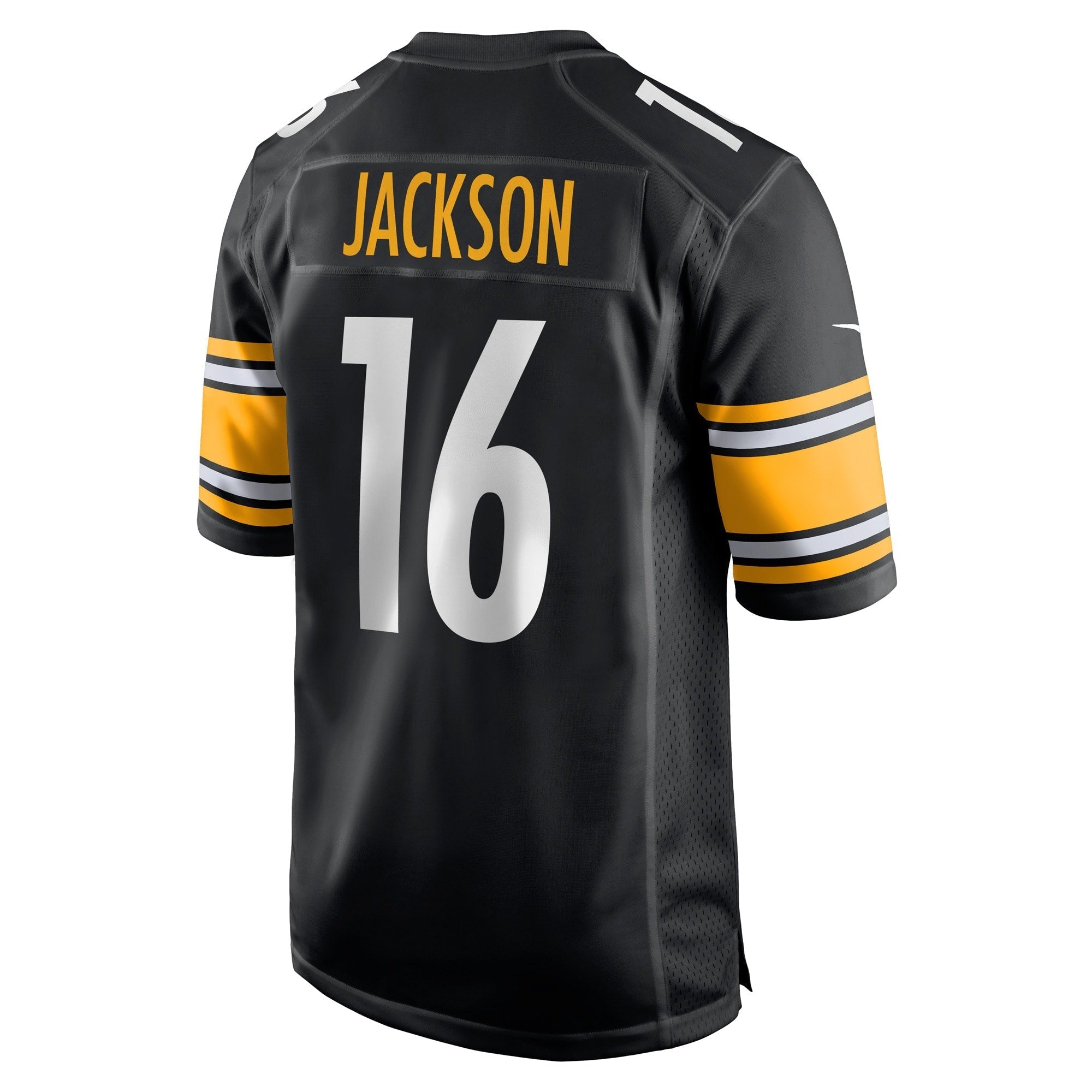Men's Nike Josh Jackson Black Pittsburgh Steelers Game Player Jersey