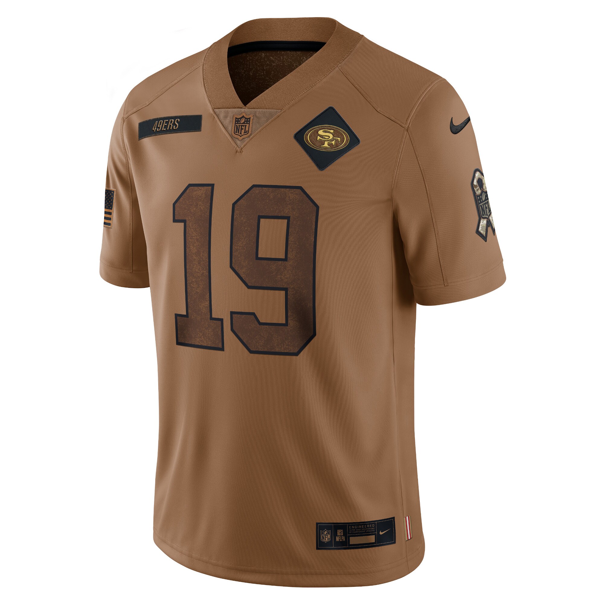 Deebo Samuel San Francisco 49ers Nike 2023 Salute To Service Limited Jersey - Brown