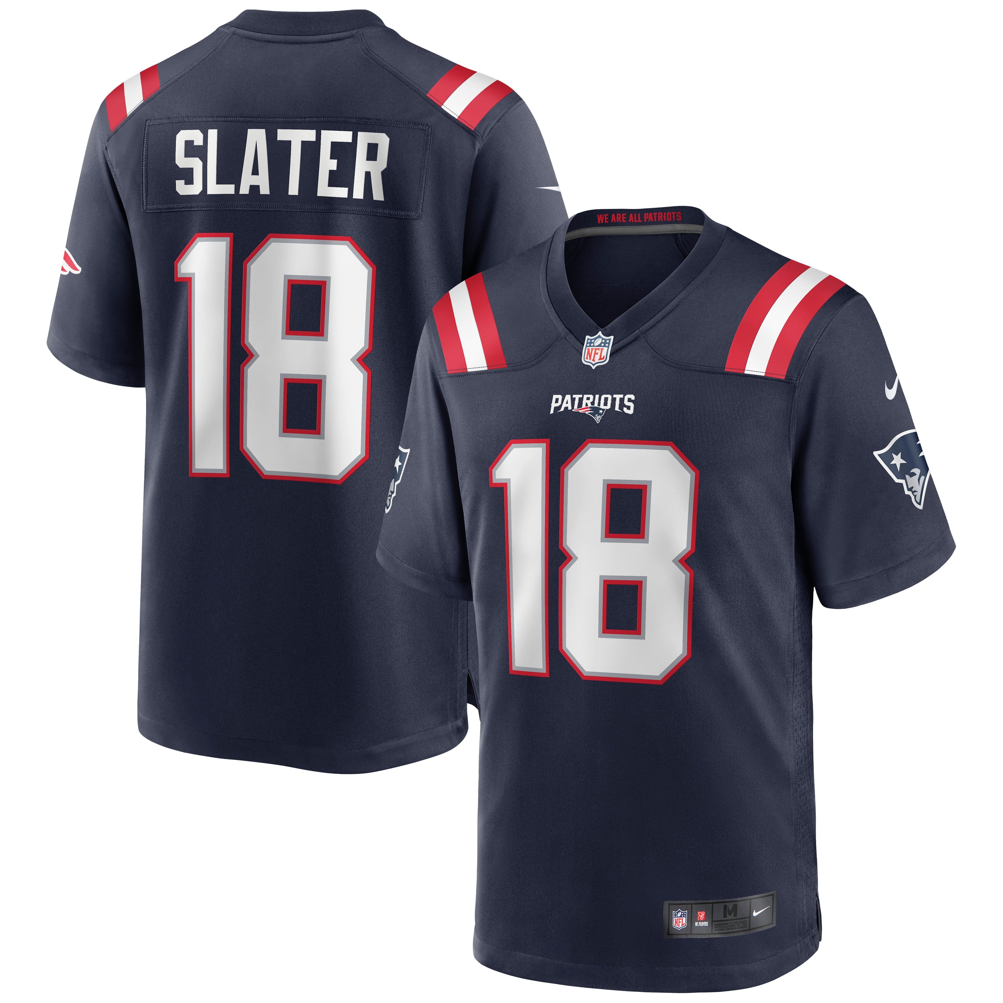 Men's Nike Matthew Slater Navy New England Patriots Game Jersey