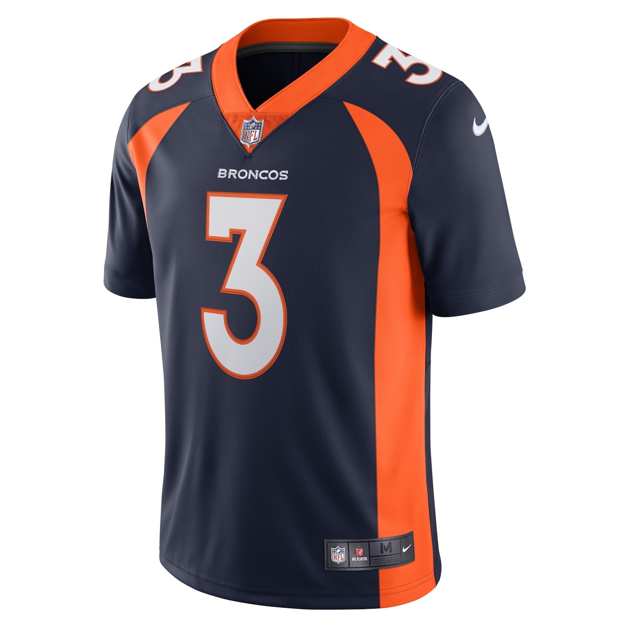 Men's Nike  Russell Wilson  Navy Denver Broncos Alternate Vapor Limited Jersey