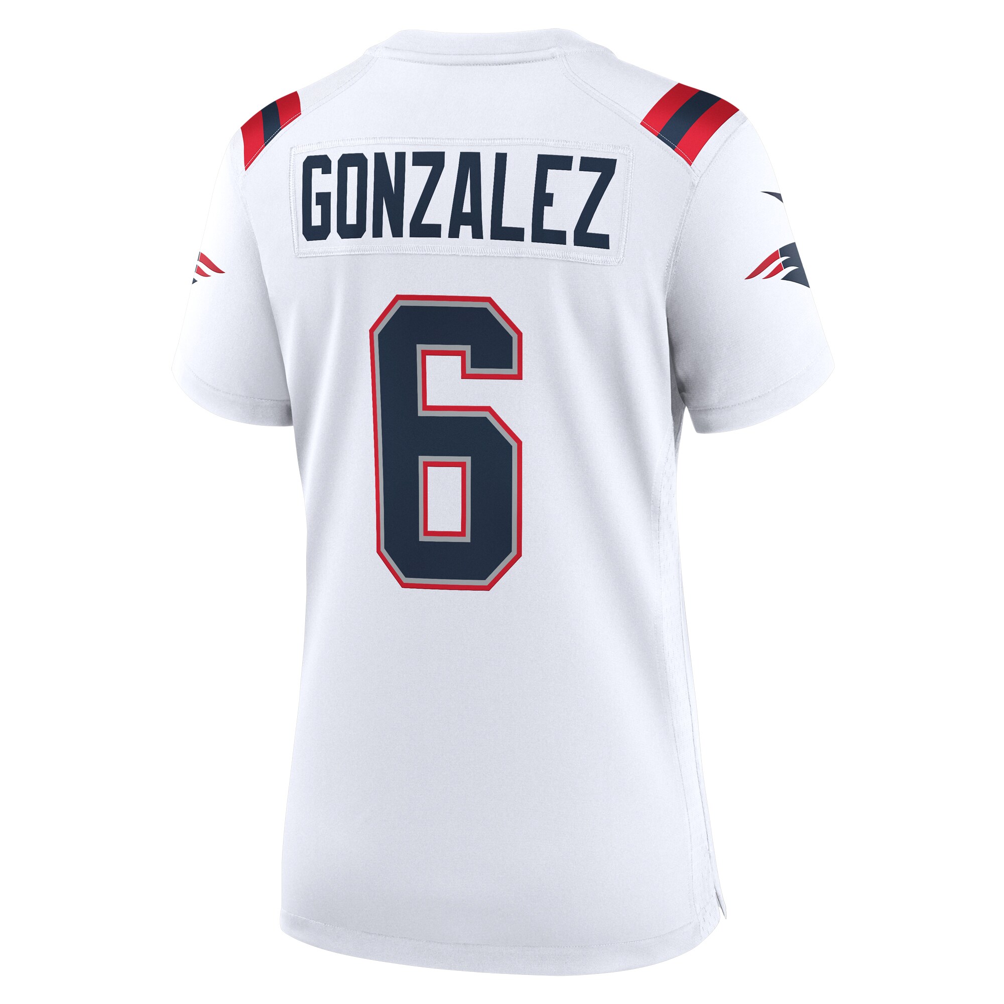 Christian Gonzalez New England Patriots Nike Women's  Game Jersey -  White