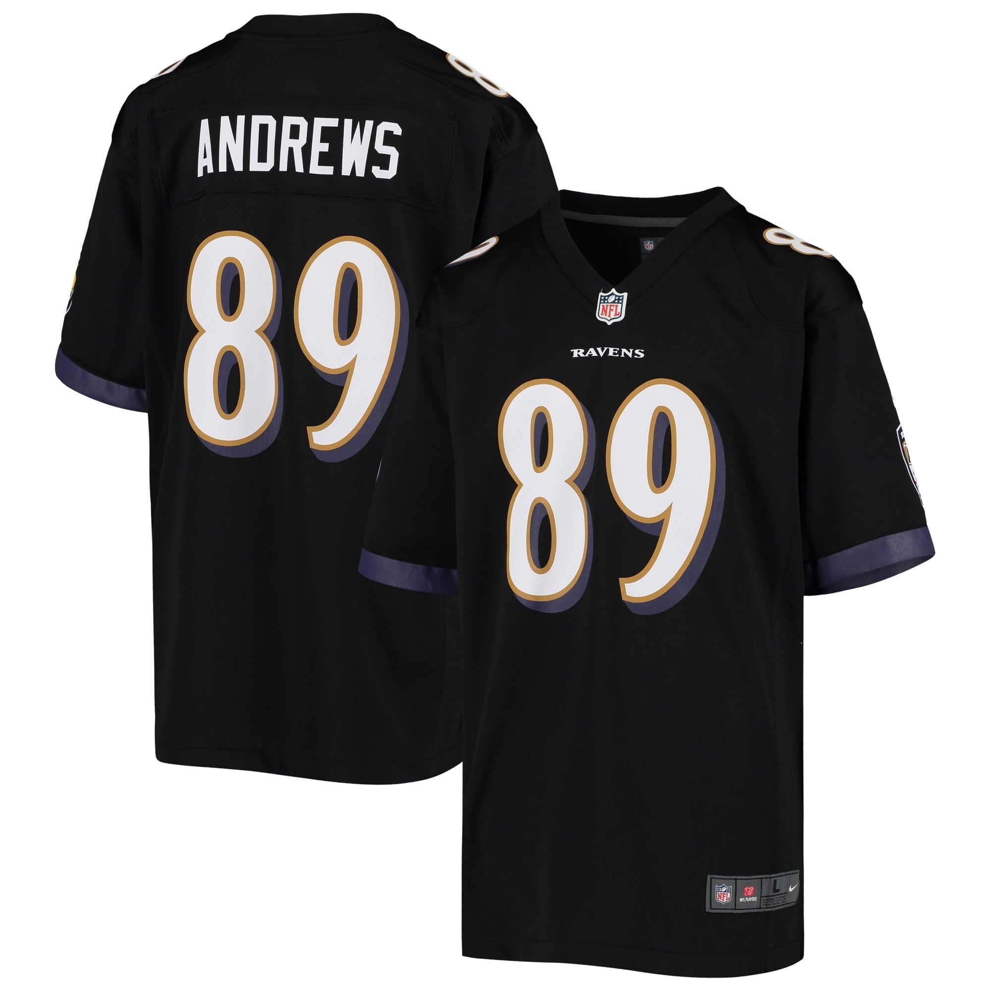 Youth Nike Mark Andrews Black Baltimore Ravens Game Jersey