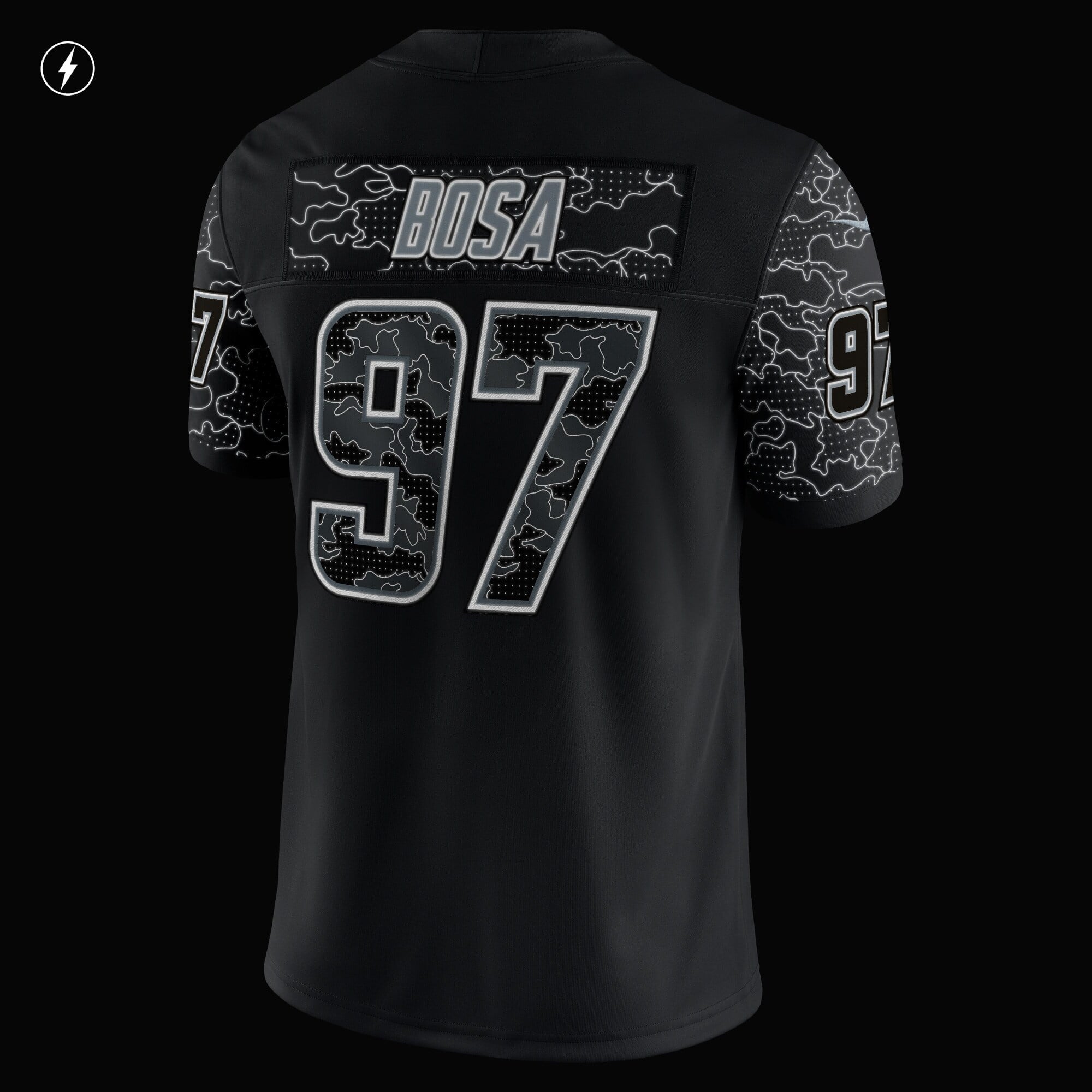 Men's Nike Joey Bosa Black Los Angeles Chargers RFLCTV Limited Jersey