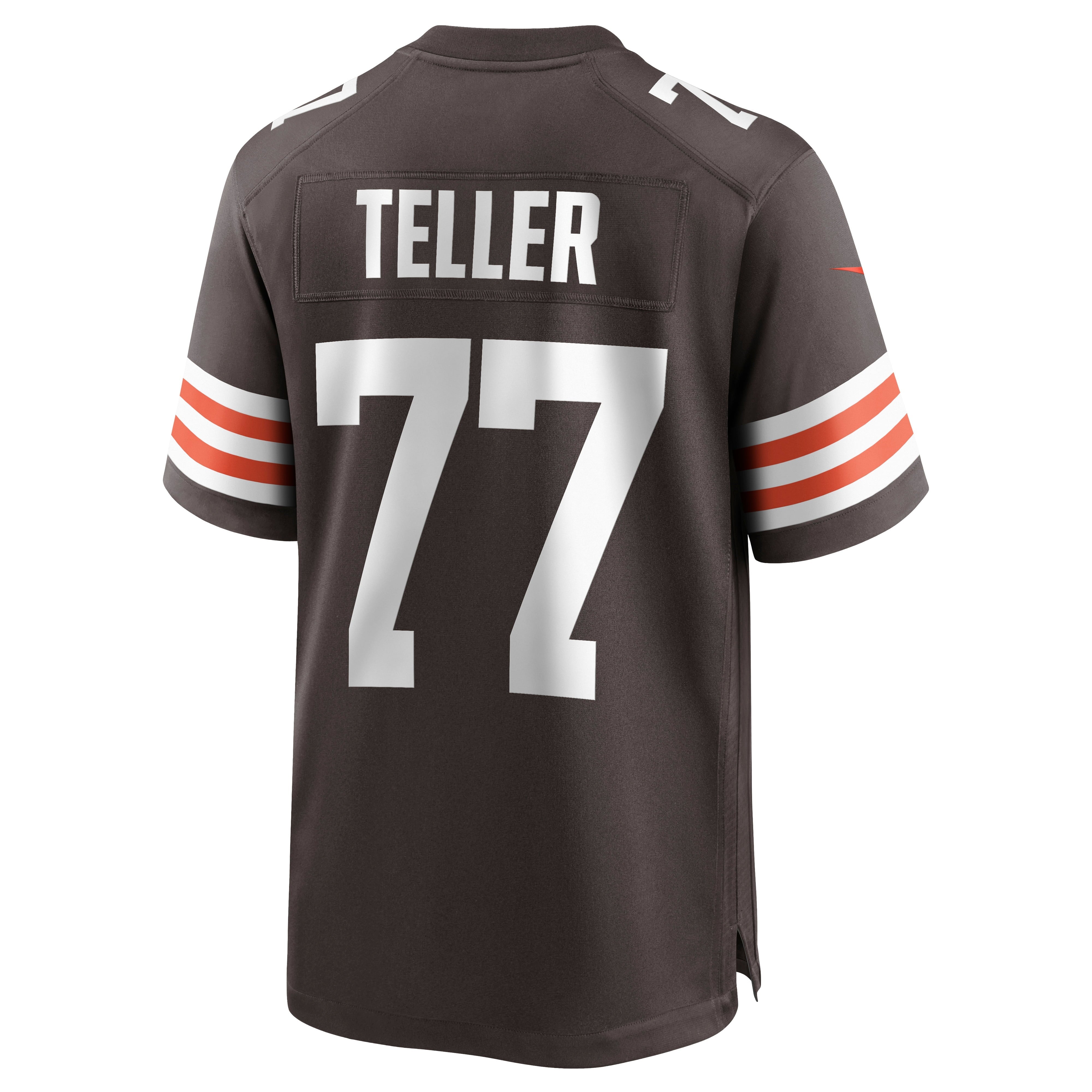 Men's Nike Wyatt Teller Brown Cleveland Browns Game Jersey