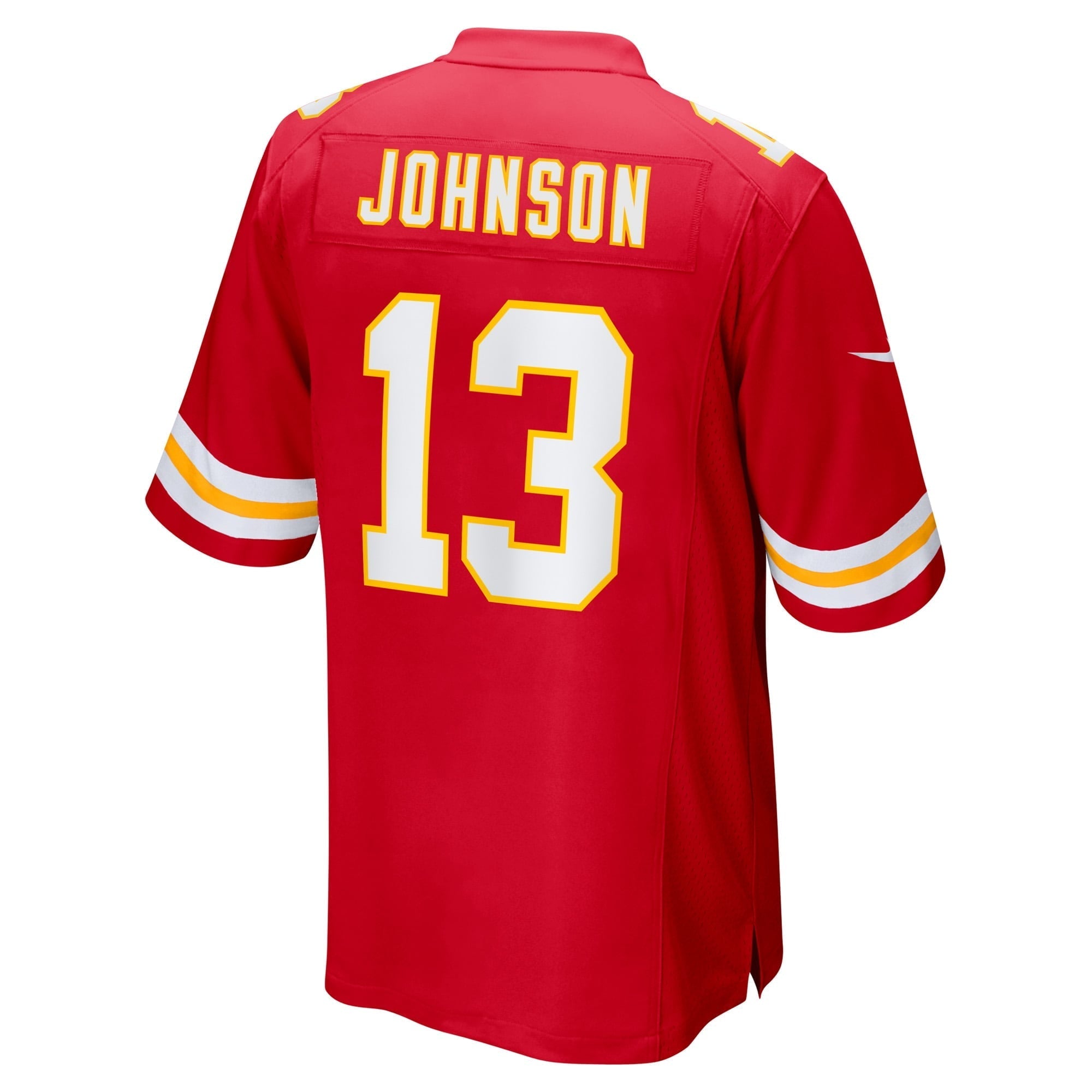 Men's Nike Nazeeh Johnson Red Kansas City Chiefs Game Player Jersey