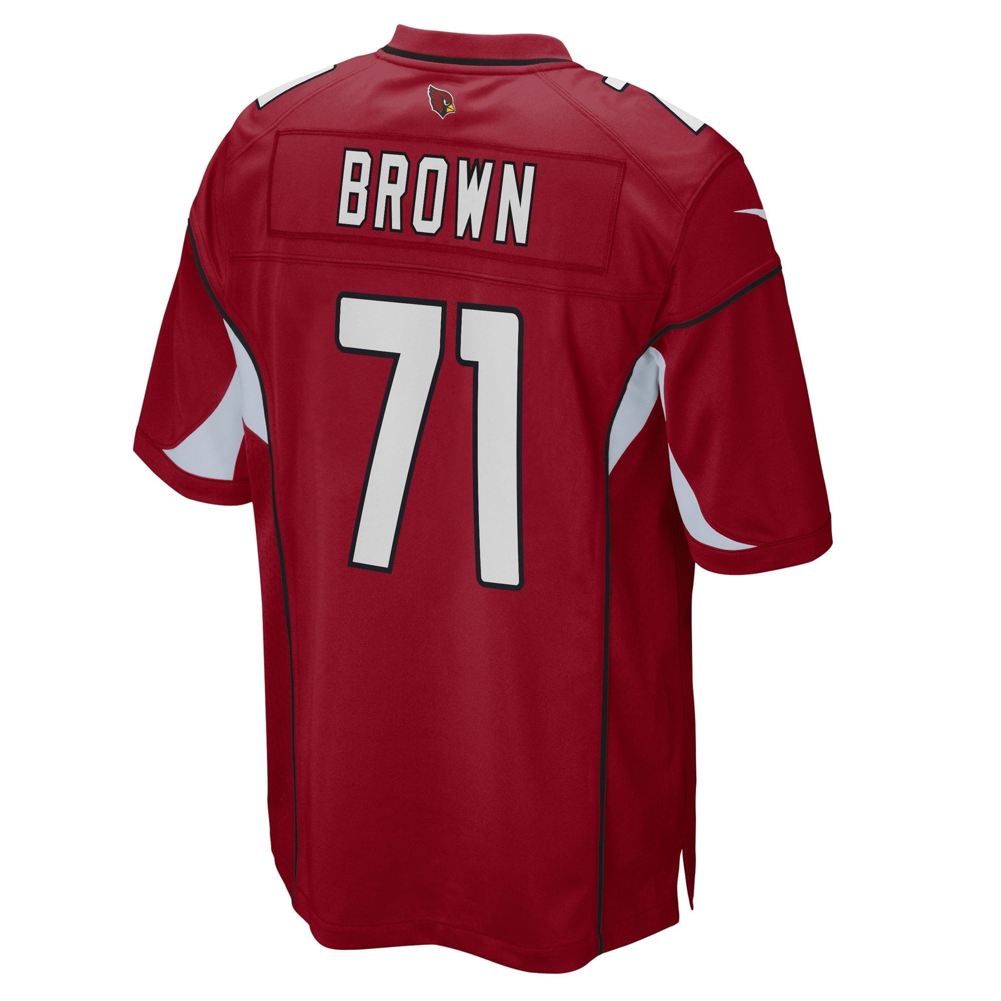 Men's Nike Andrew Brown Cardinal Arizona Cardinals Game Player Jersey