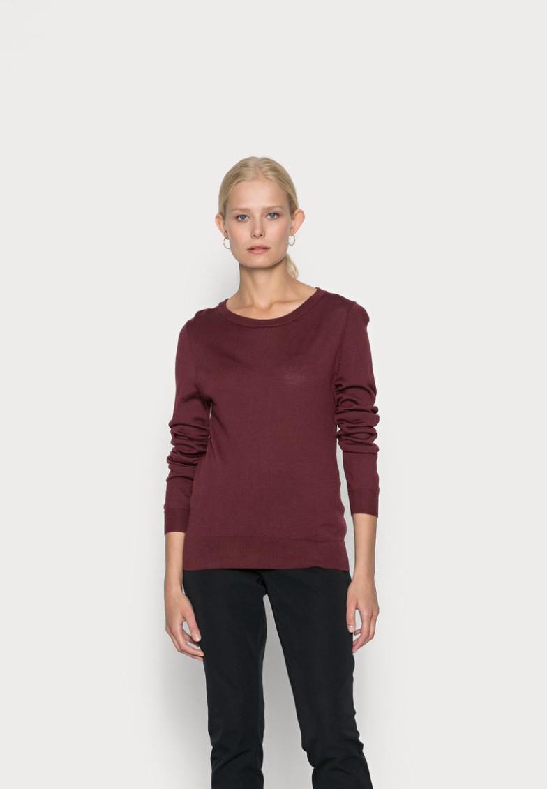 Clearance Anna Field MERINO WOOL JUMPER – Jersey De Punto – Bordeaux, Mujer L