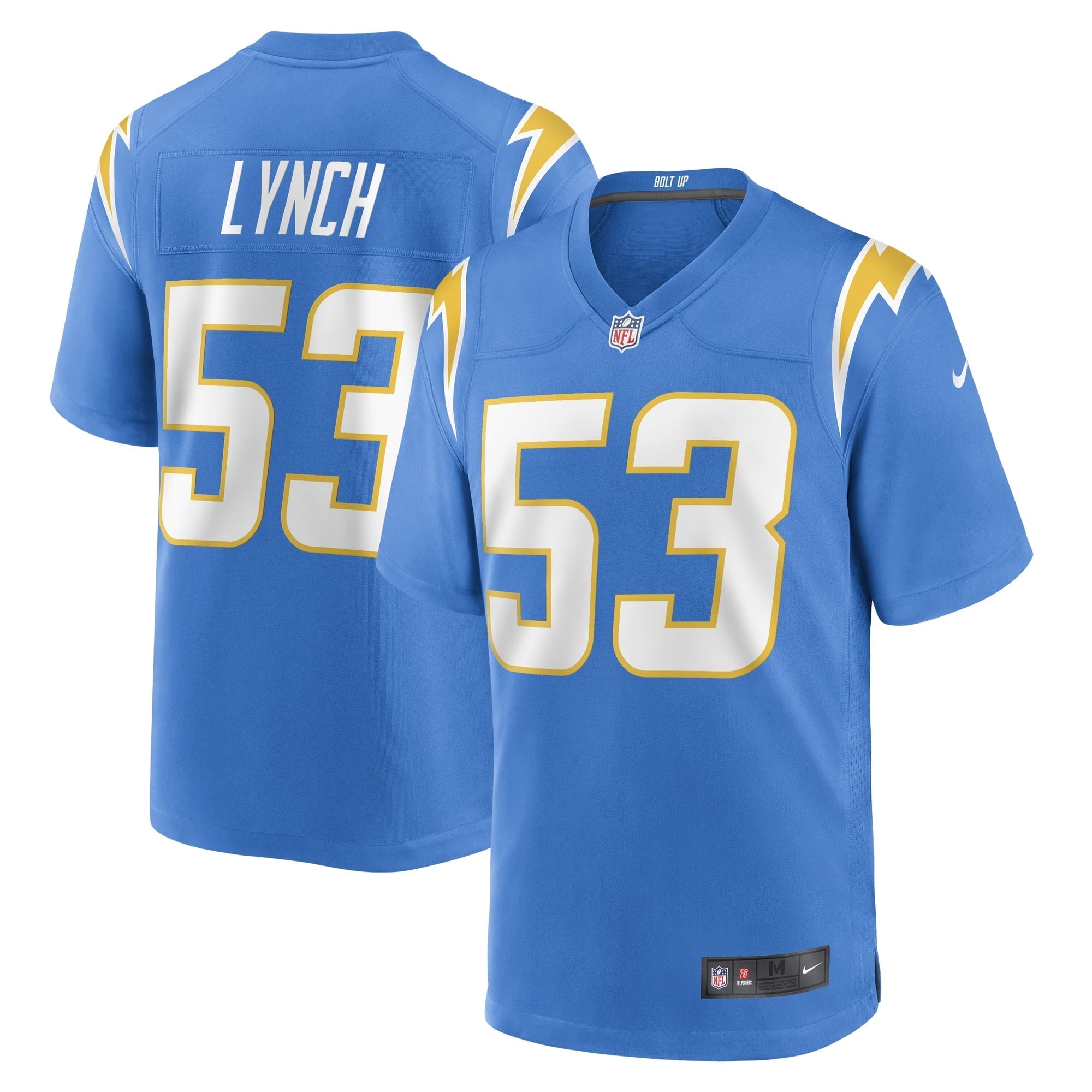 Men's Nike Blake Lynch Powder Blue Los Angeles Chargers  Game Jersey