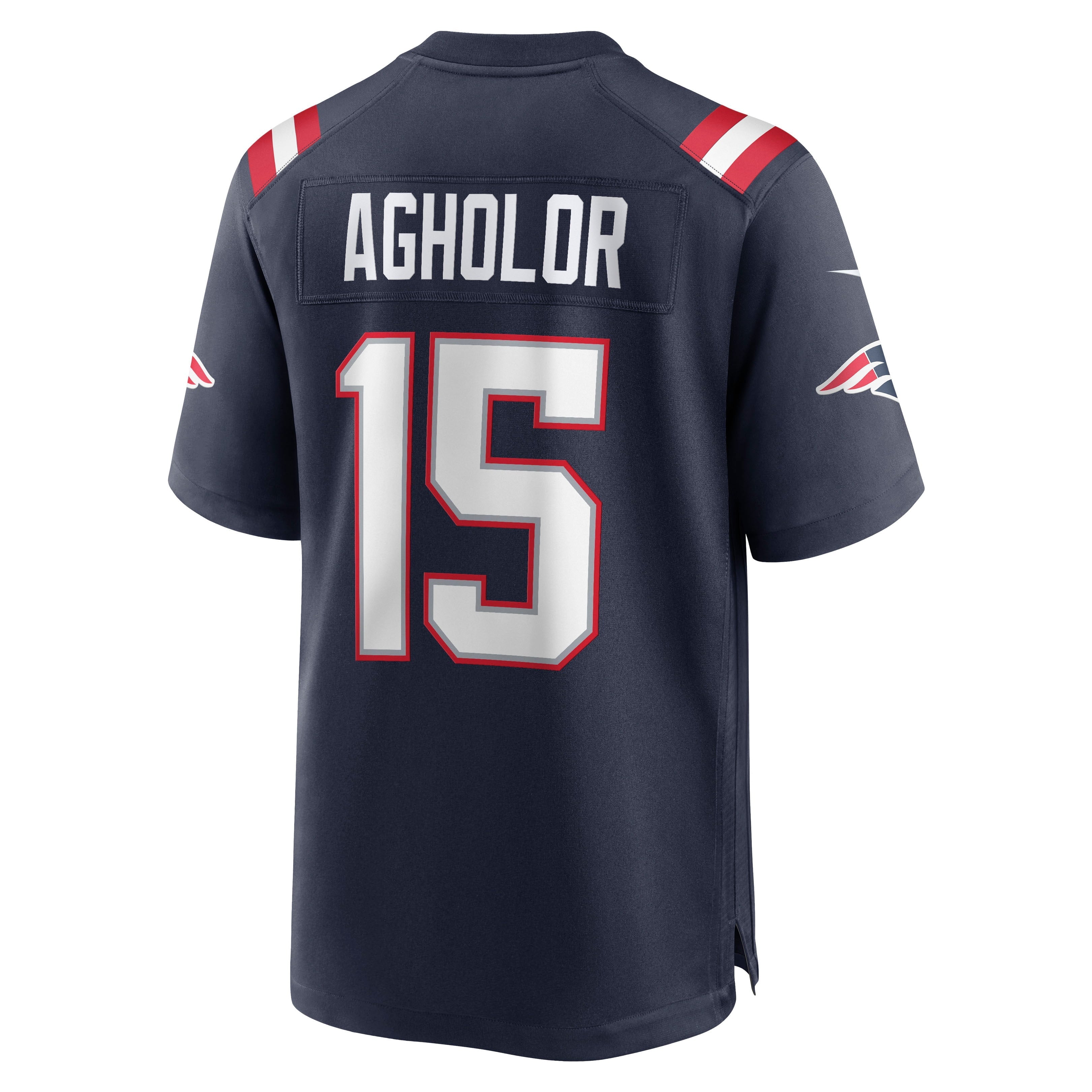Men's Nike Nelson Agholor Navy New England Patriots Game Player Jersey