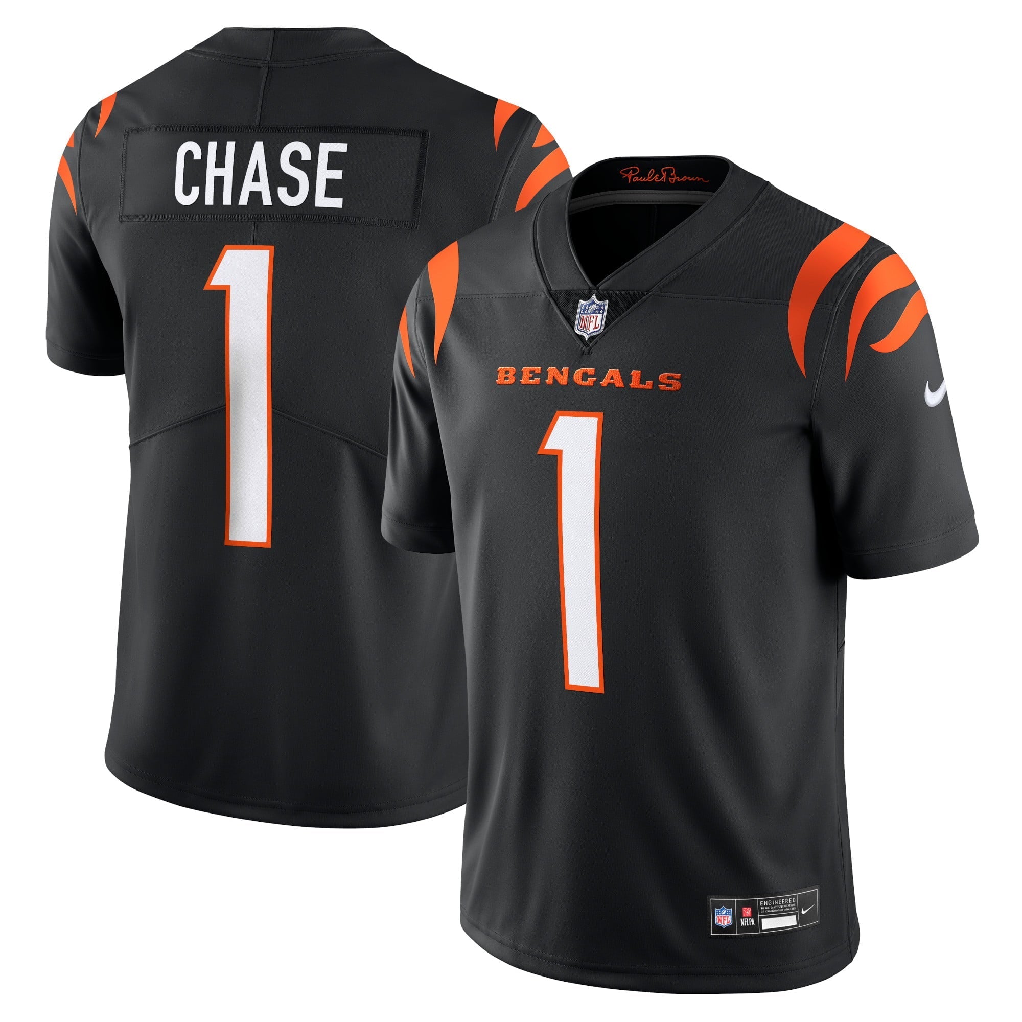 Men's Nike Ja'Marr Chase Black Cincinnati Bengals  Vapor Untouchable Limited Jersey