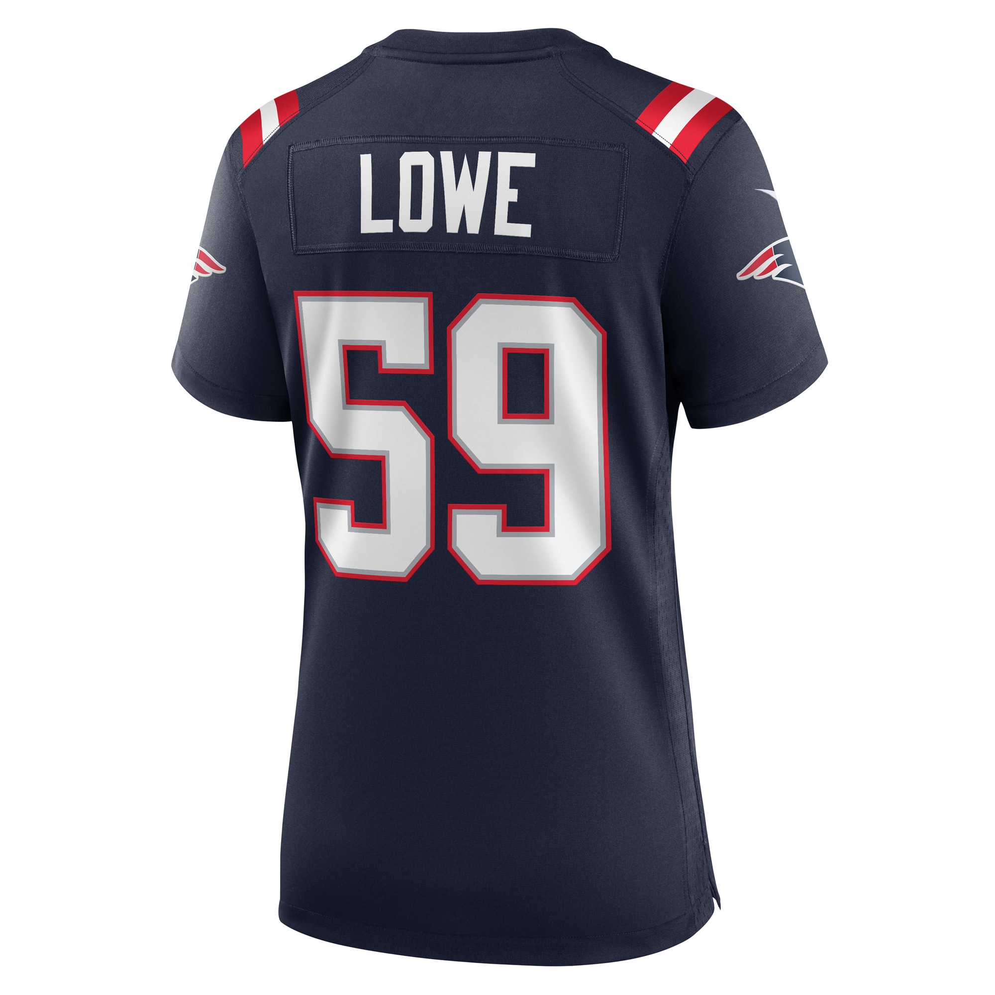 Vederian Lowe New England Patriots Nike Women's Team Game Jersey -  Navy
