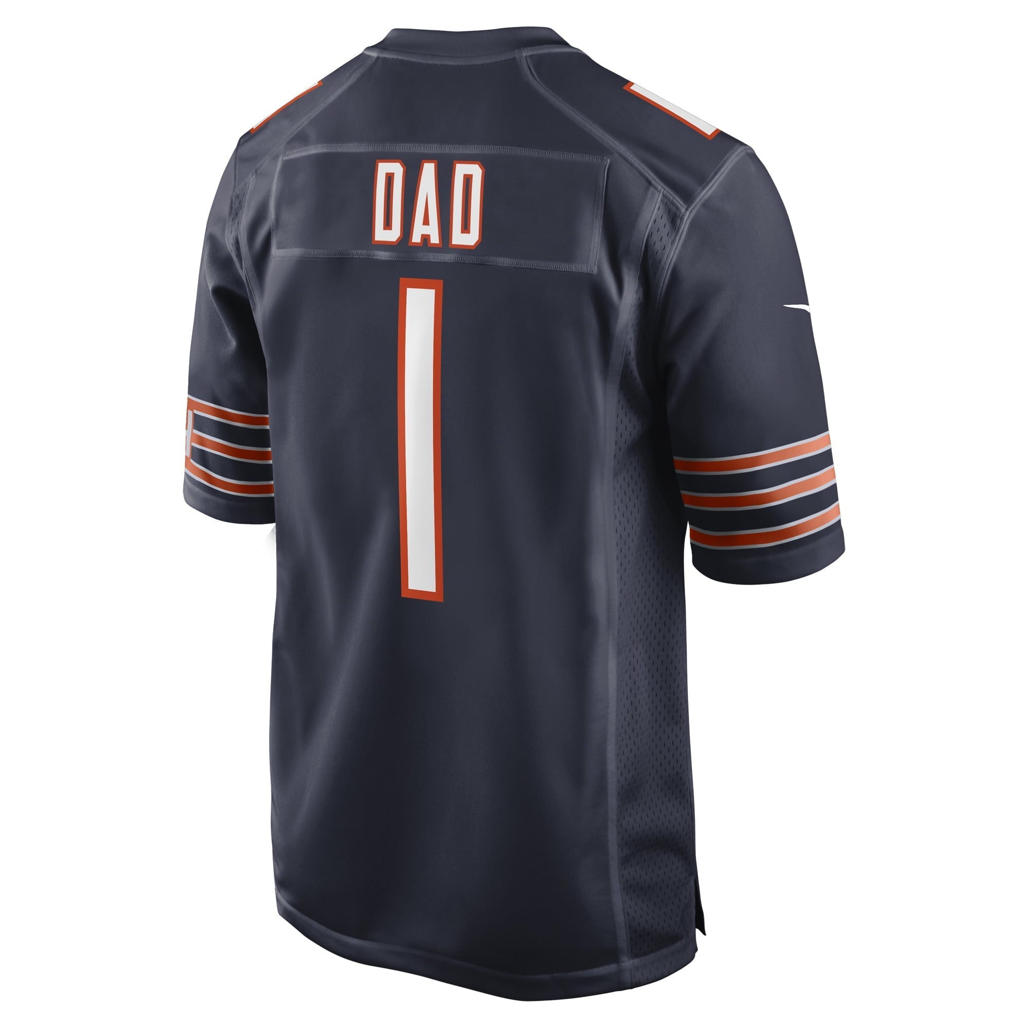 Men's Nike Number 1 Dad Navy Chicago Bears Game Jersey