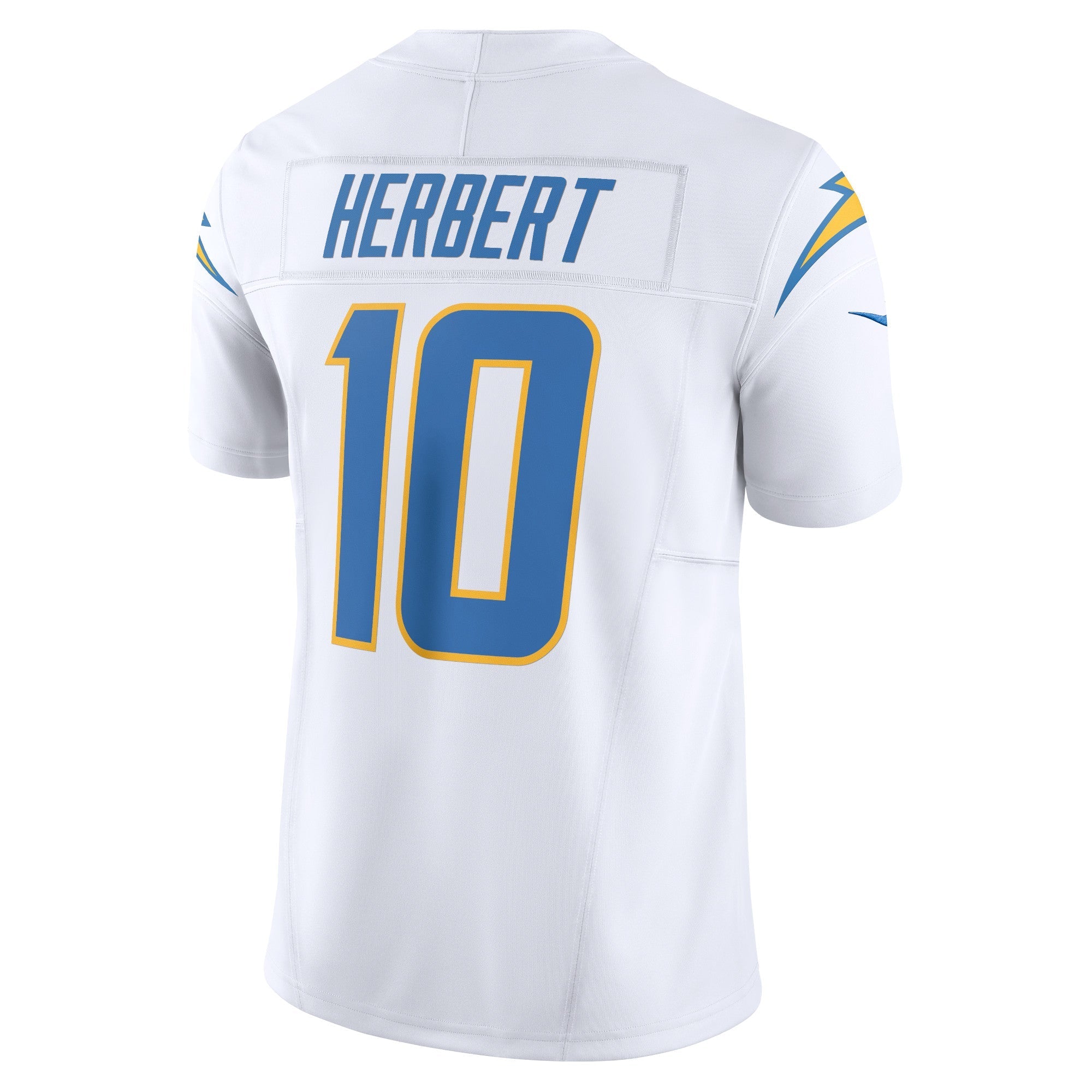 Men's Nike Justin Herbert White Los Angeles Chargers Vapor F.U.S.E. Limited Jersey