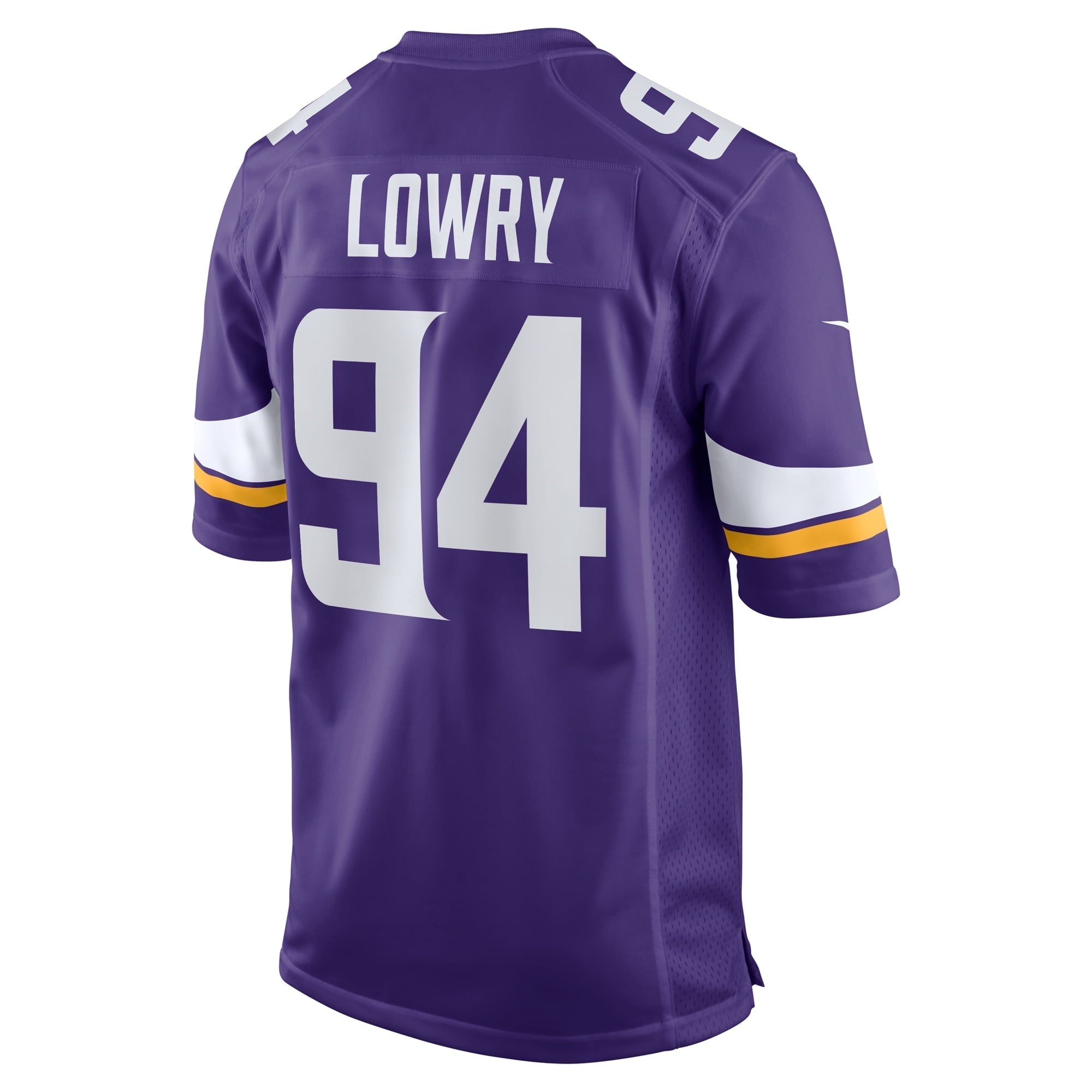 Men's Nike Dean Lowry Purple Minnesota Vikings Game Player Jersey