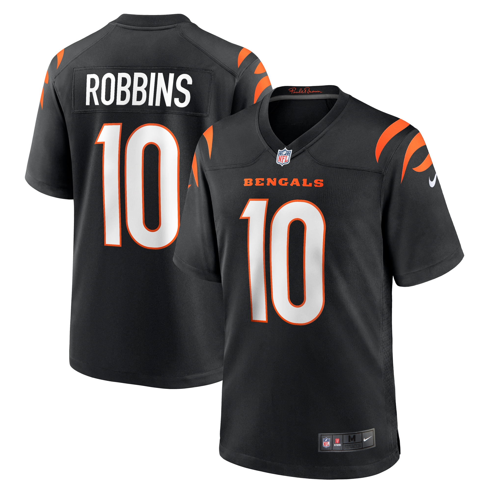 Brad Robbins Cincinnati Bengals Nike Team Game Jersey -  Black