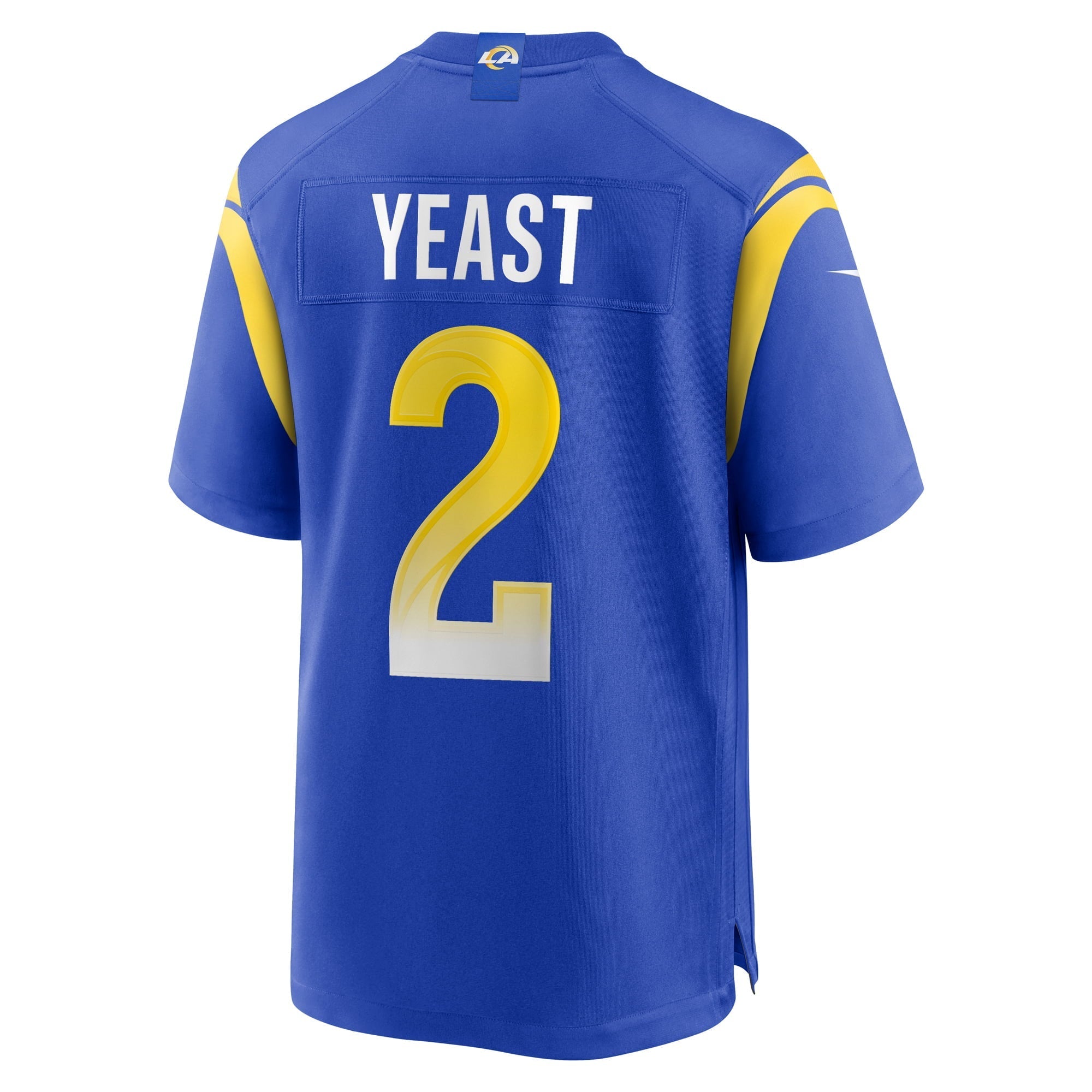 Men's Nike Russ Yeast Royal Los Angeles Rams Home Game Jersey
