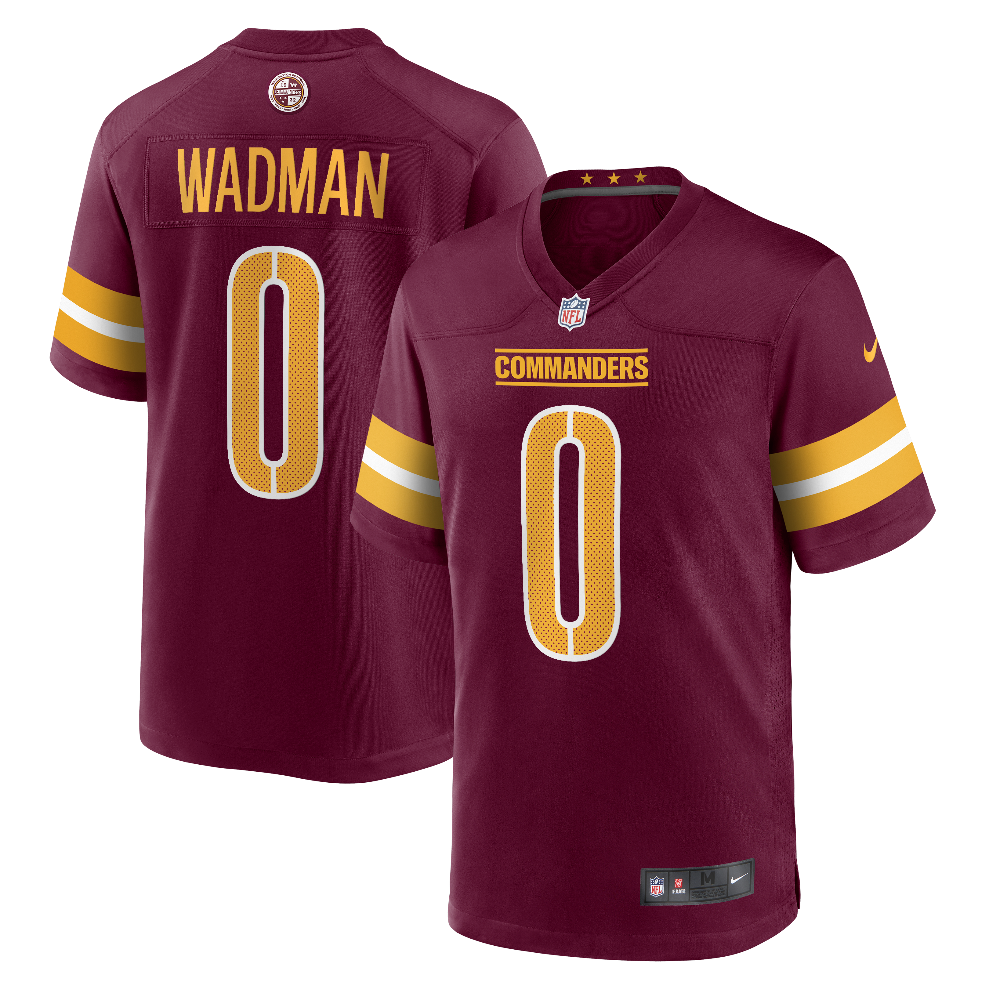 Colby Wadman Washington Commanders Nike  Game Jersey - Burgundy