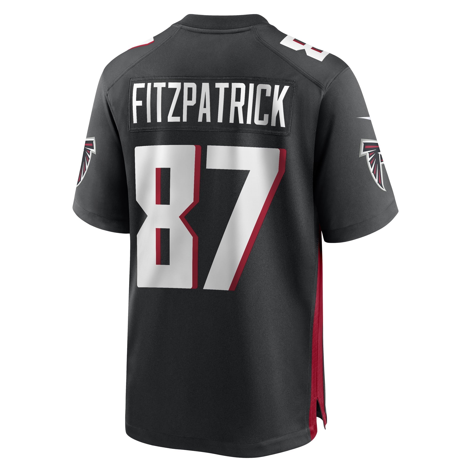 Men's Nike Black John FitzPatrick Atlanta Falcons Game Player Jersey