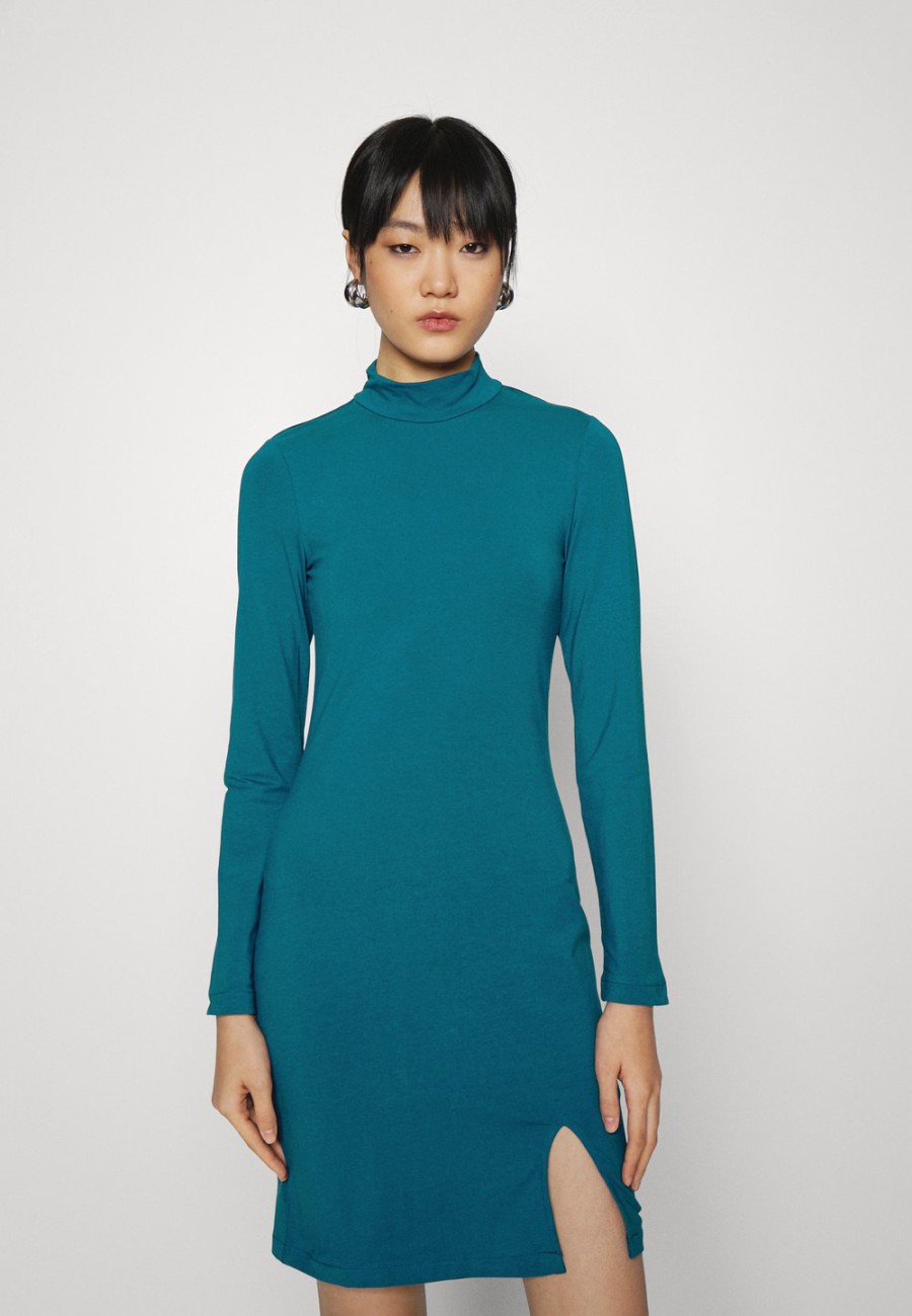Outlet Prix Gelé Even&Odd Robe en jersey robes col officier femme XS