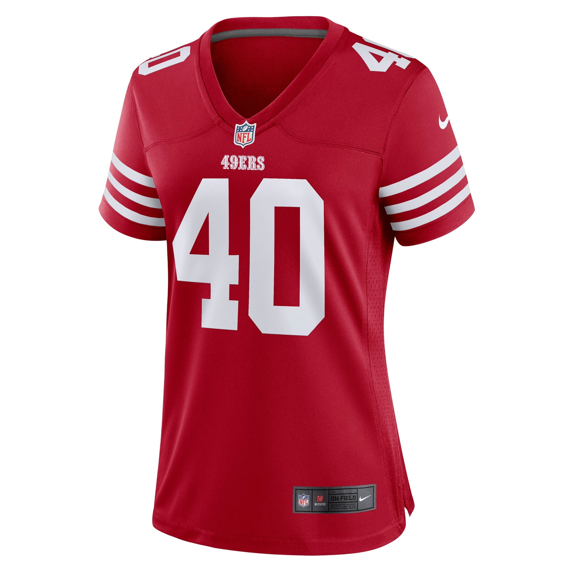 Women's Nike Marcelino McCrary-Ball Scarlet San Francisco 49ers Game Player Jersey