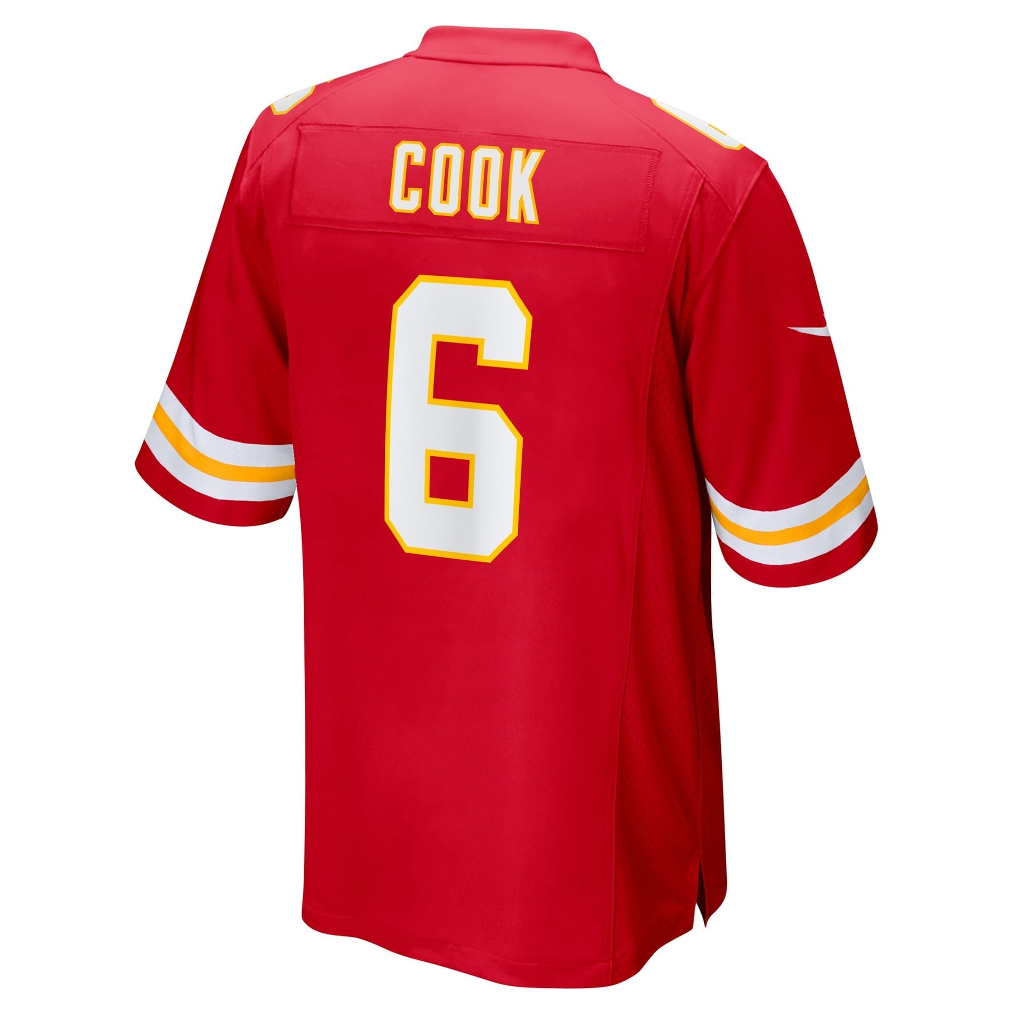 Men's Nike Bryan Cook Red Kansas City Chiefs Game Player Jersey