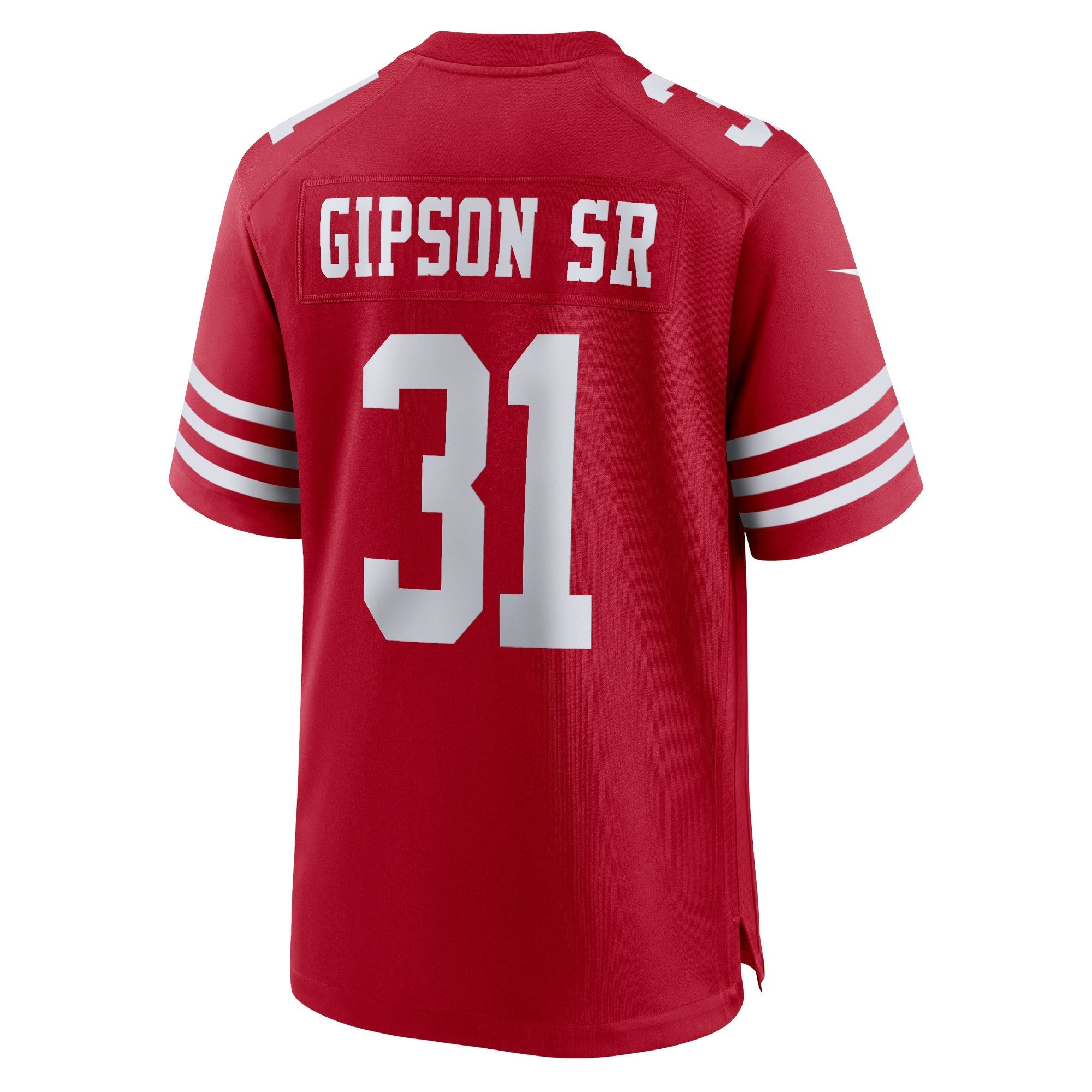 Men's Nike Tashaun Gipson Sr. Scarlet San Francisco 49ers Home Game Player Jersey