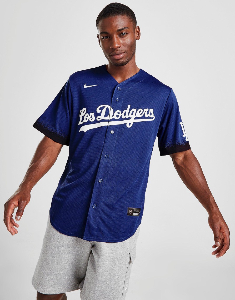 Cheap Nike MLB Los Angeles Dodgers City Connect Jersey Blå S