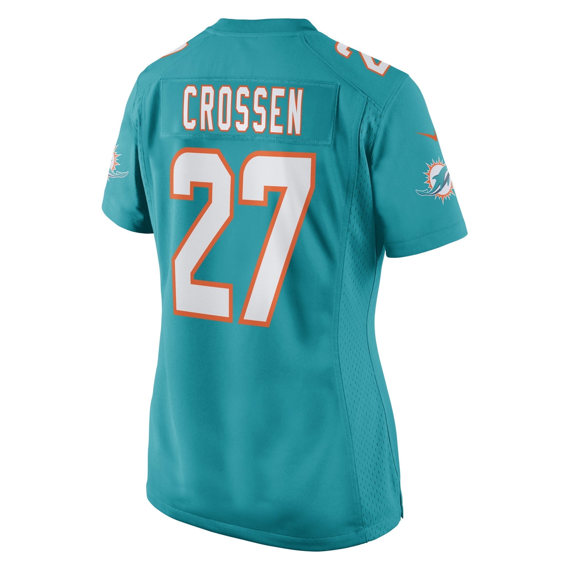 Women's Nike Keion Crossen Aqua Miami Dolphins Game Player Jersey