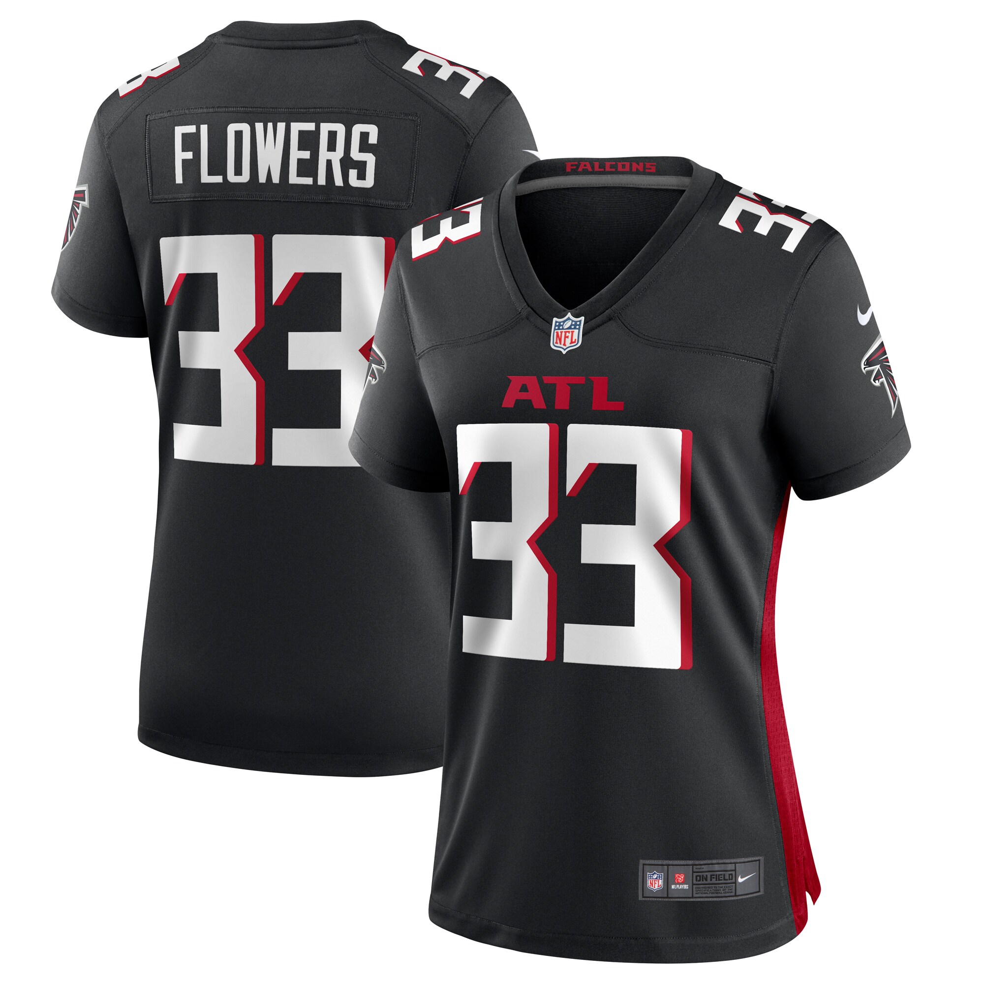 Tre Flowers Atlanta Falcons Nike Women's Team Game Jersey -  Black
