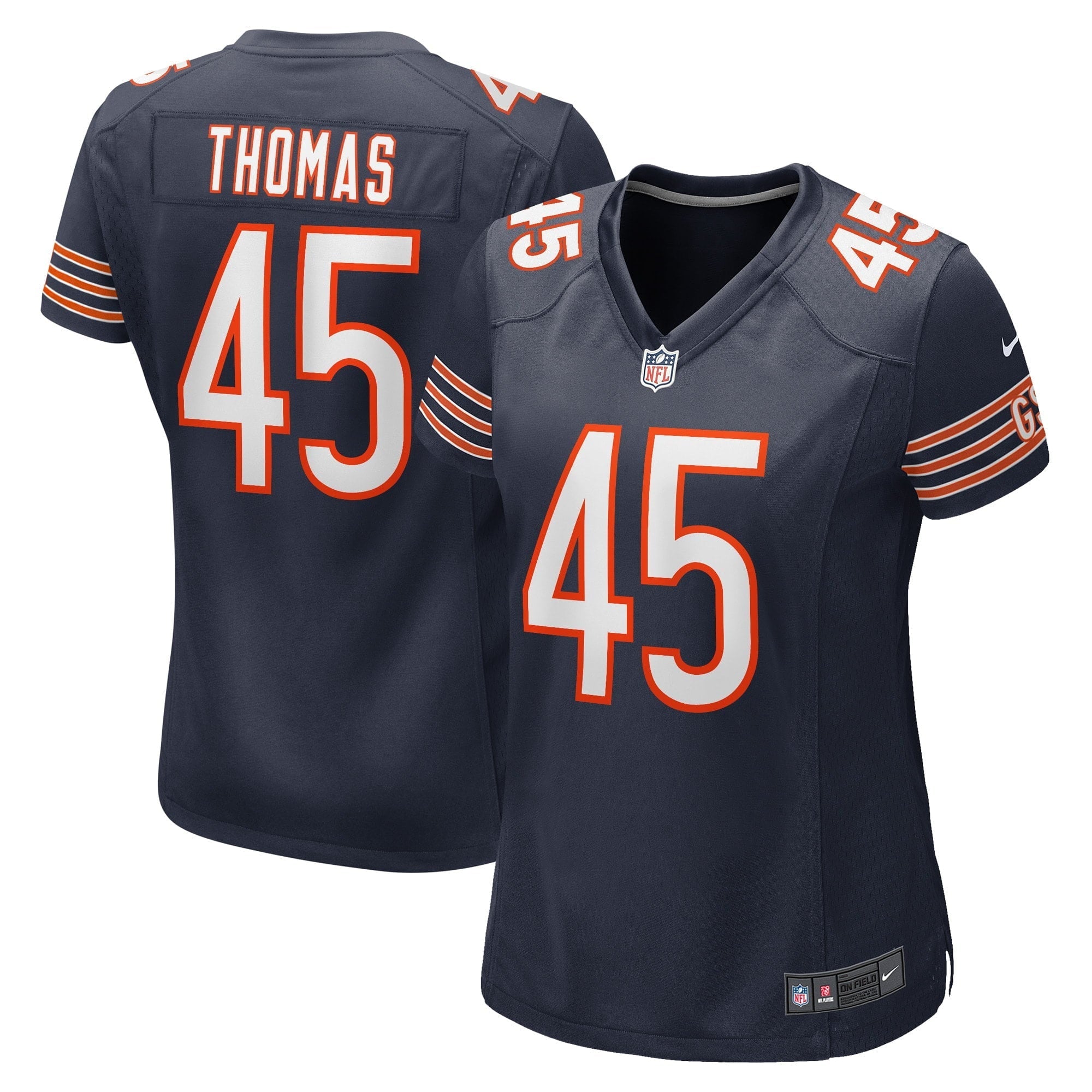 Women's Nike Joe Thomas Navy Chicago Bears Game Player Jersey