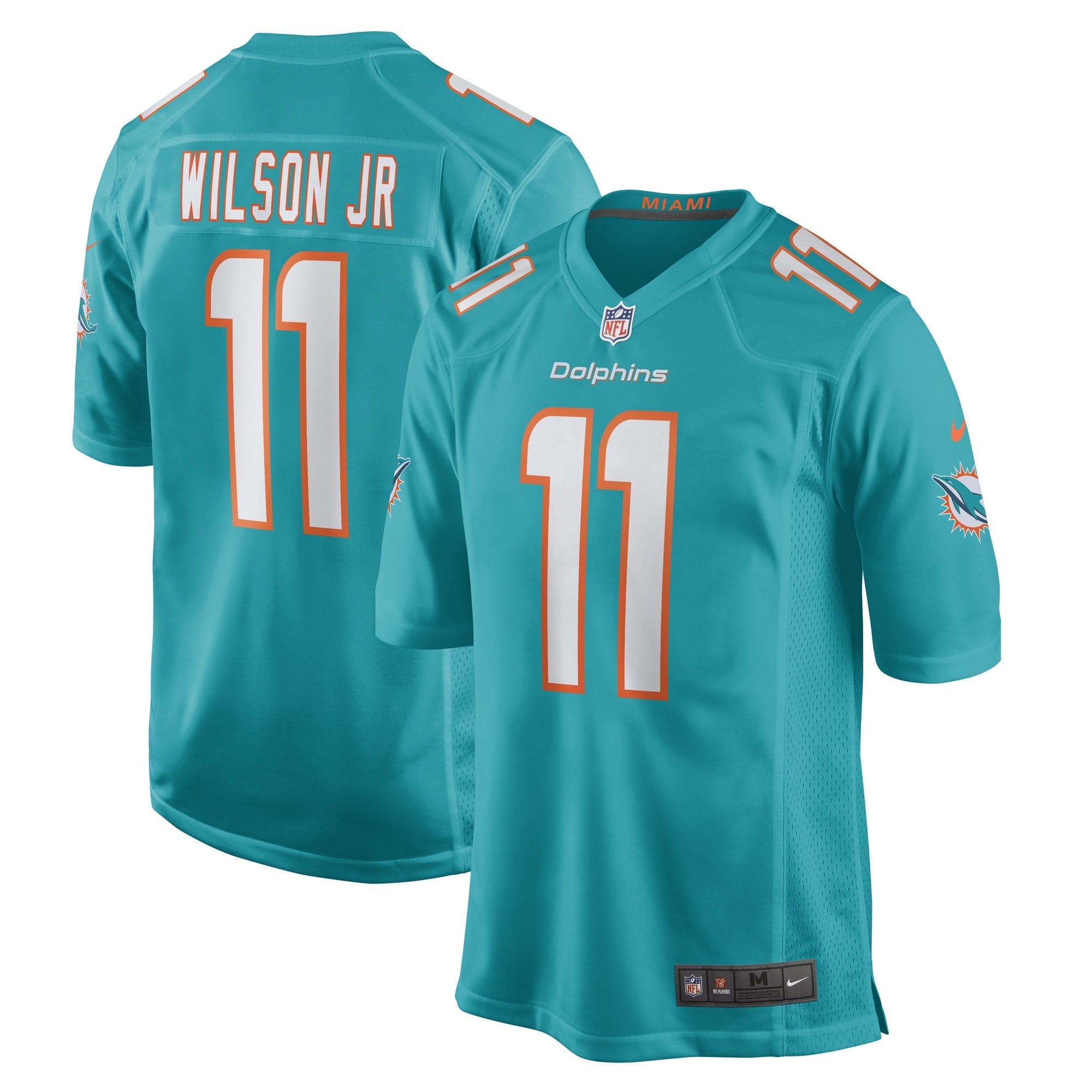Men's Nike Cedrick Wilson Jr. Aqua Miami Dolphins Game Player Jersey