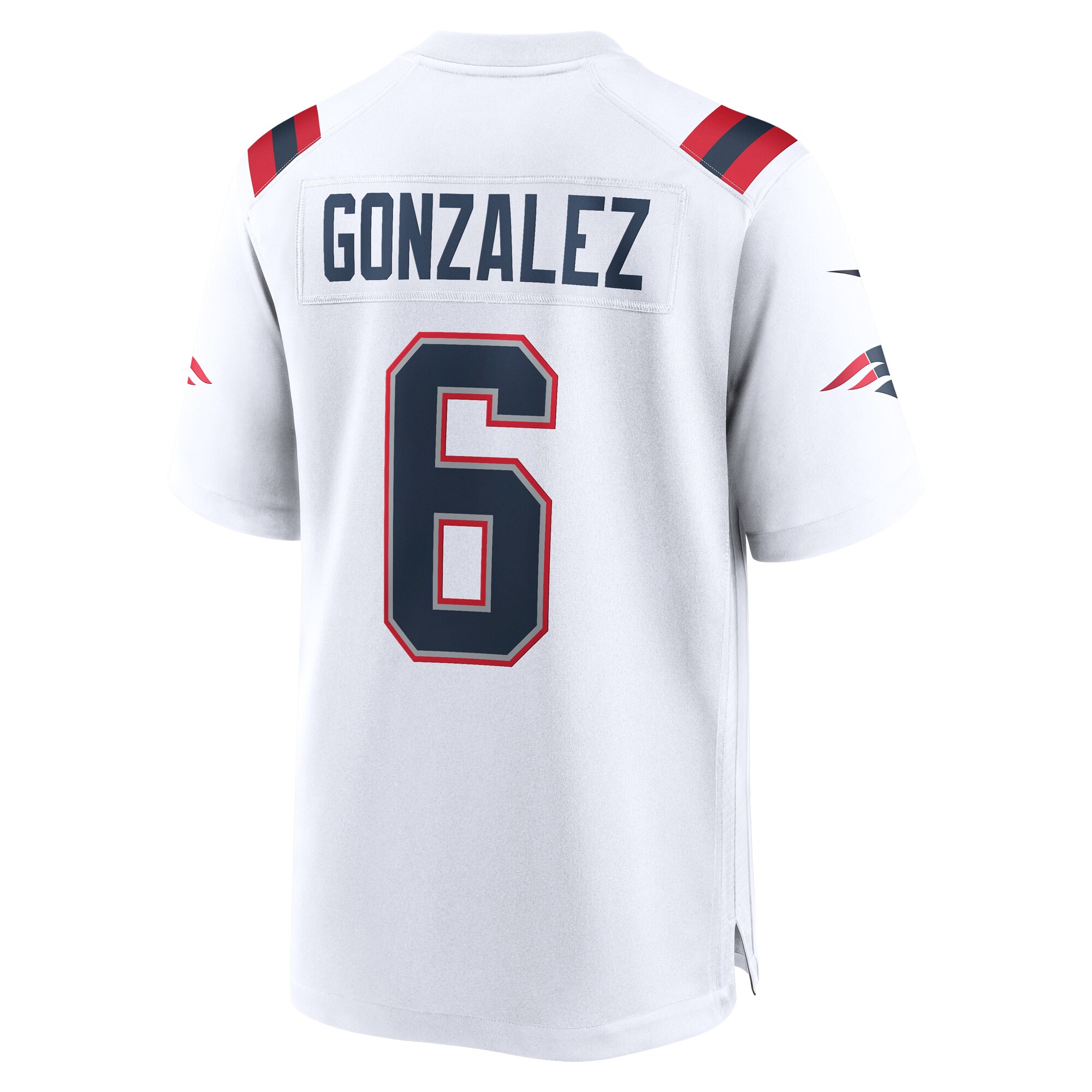 Christian Gonzalez New England Patriots Nike  Game Jersey -  White