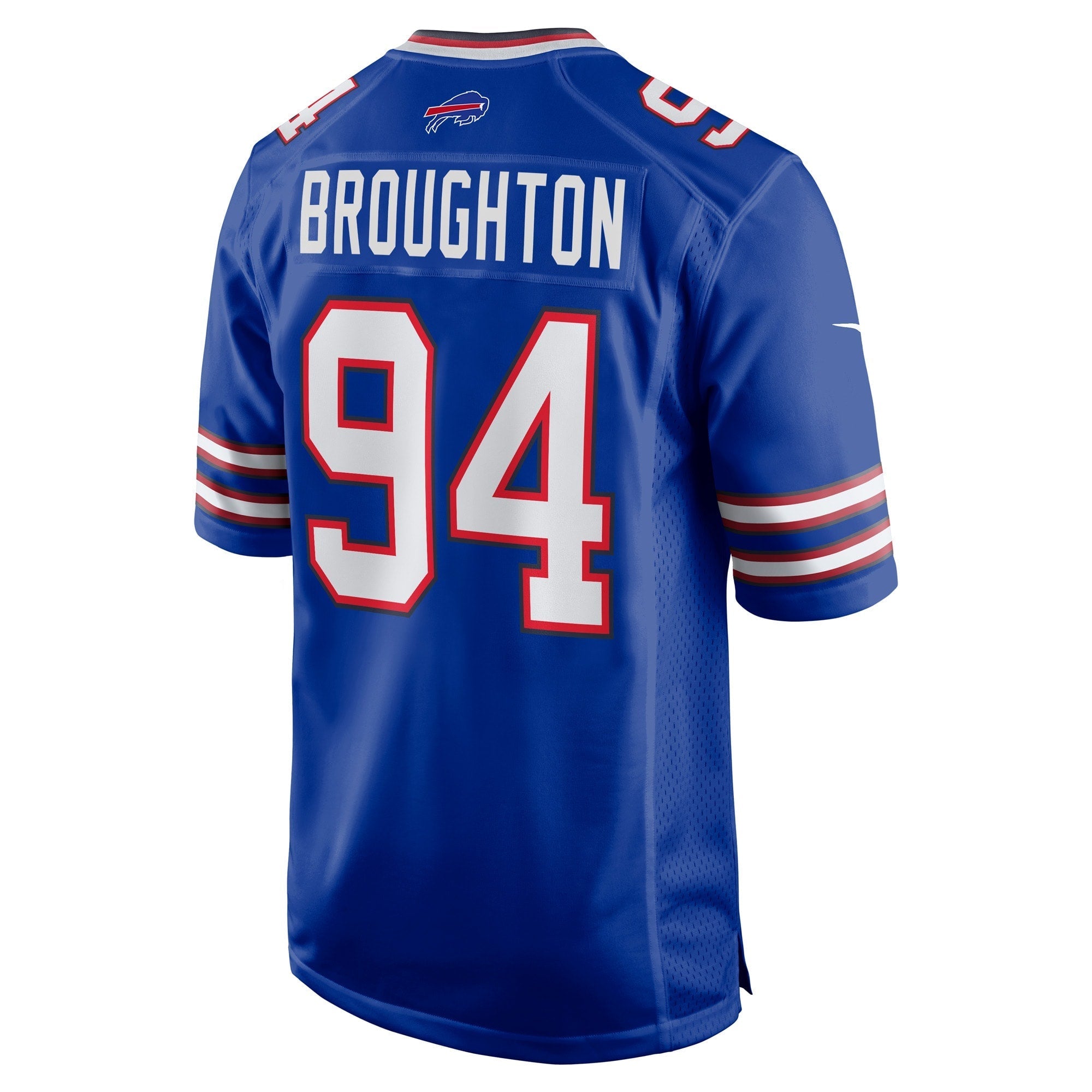 Men's Nike Cortez Broughton Royal Buffalo Bills Home Game Player Jersey