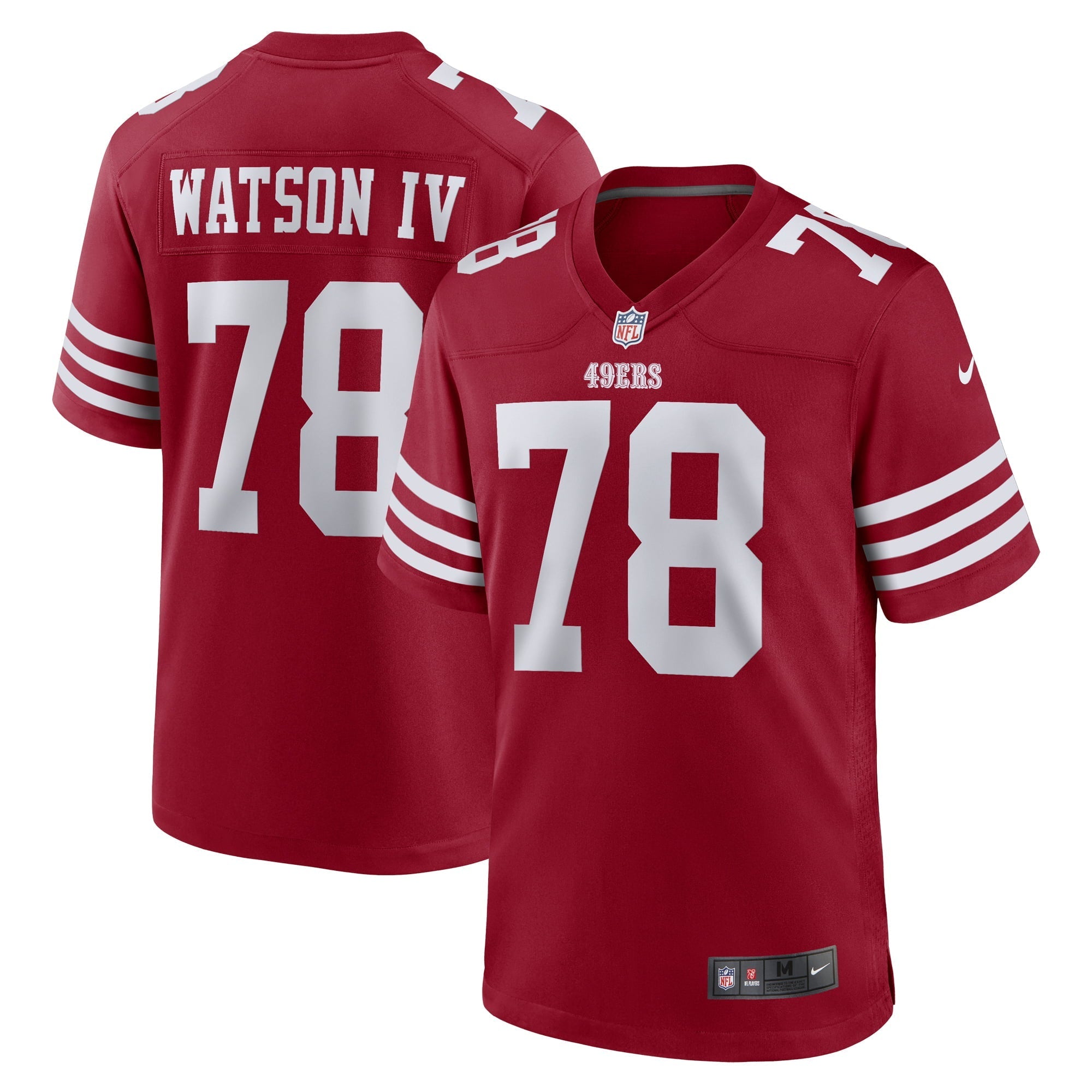 Men's Nike Leroy Watson Scarlet San Francisco 49ers Team Game Jersey