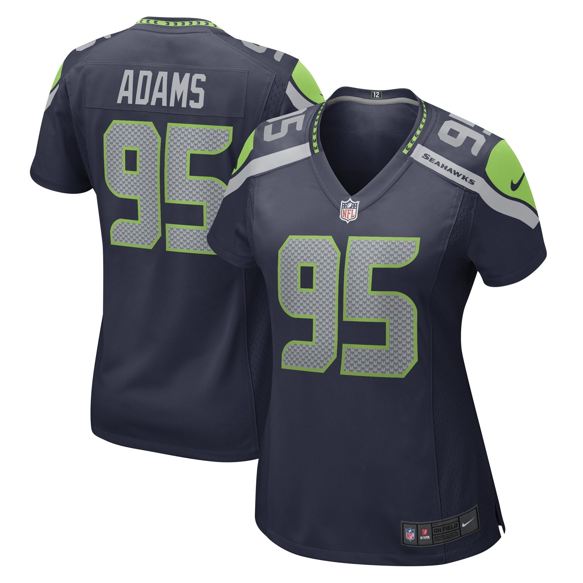 Women's Nike Myles Adams College Navy Seattle Seahawks Game Player Jersey