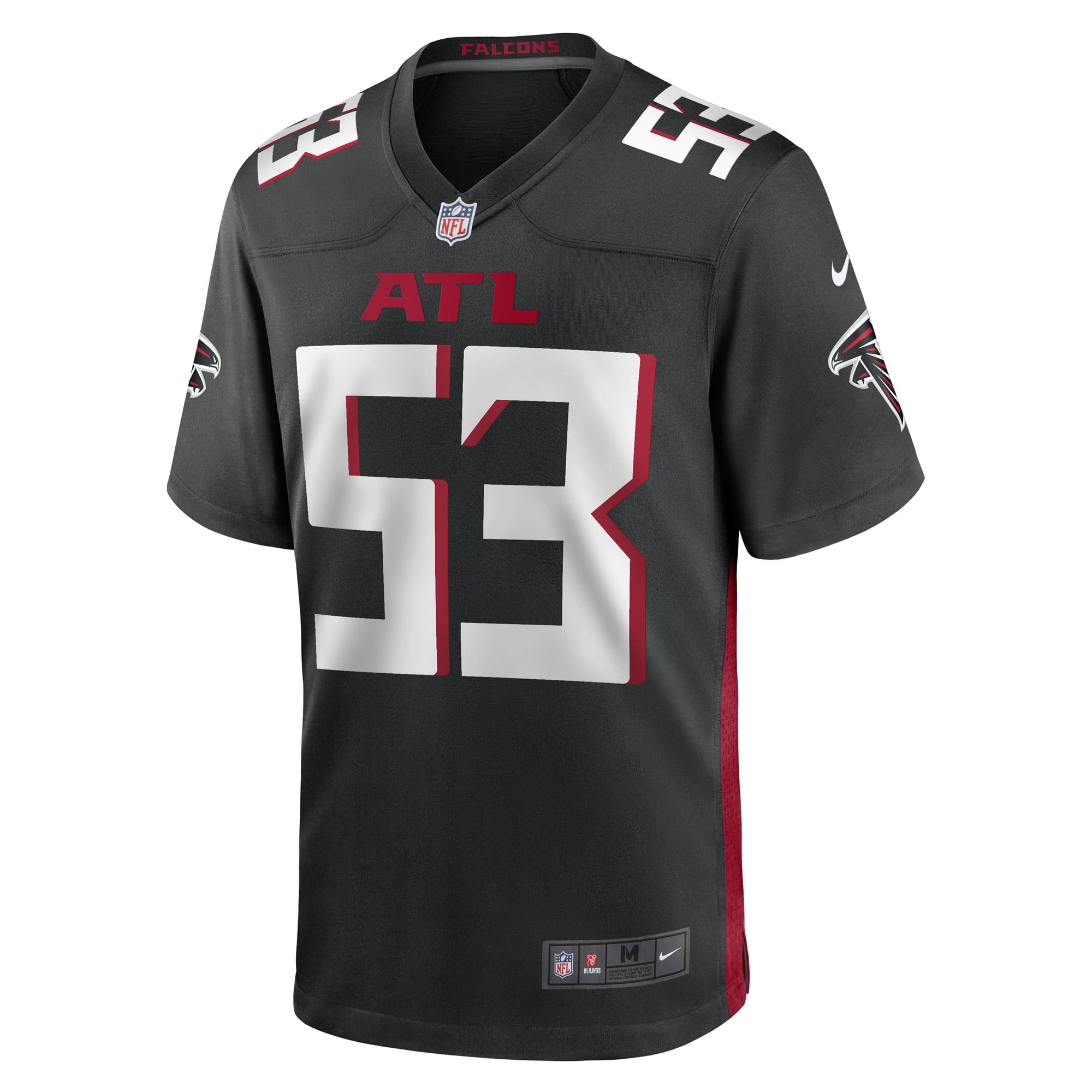 Men's Nike Nick Kwiatkoski Black Atlanta Falcons Game Player Jersey