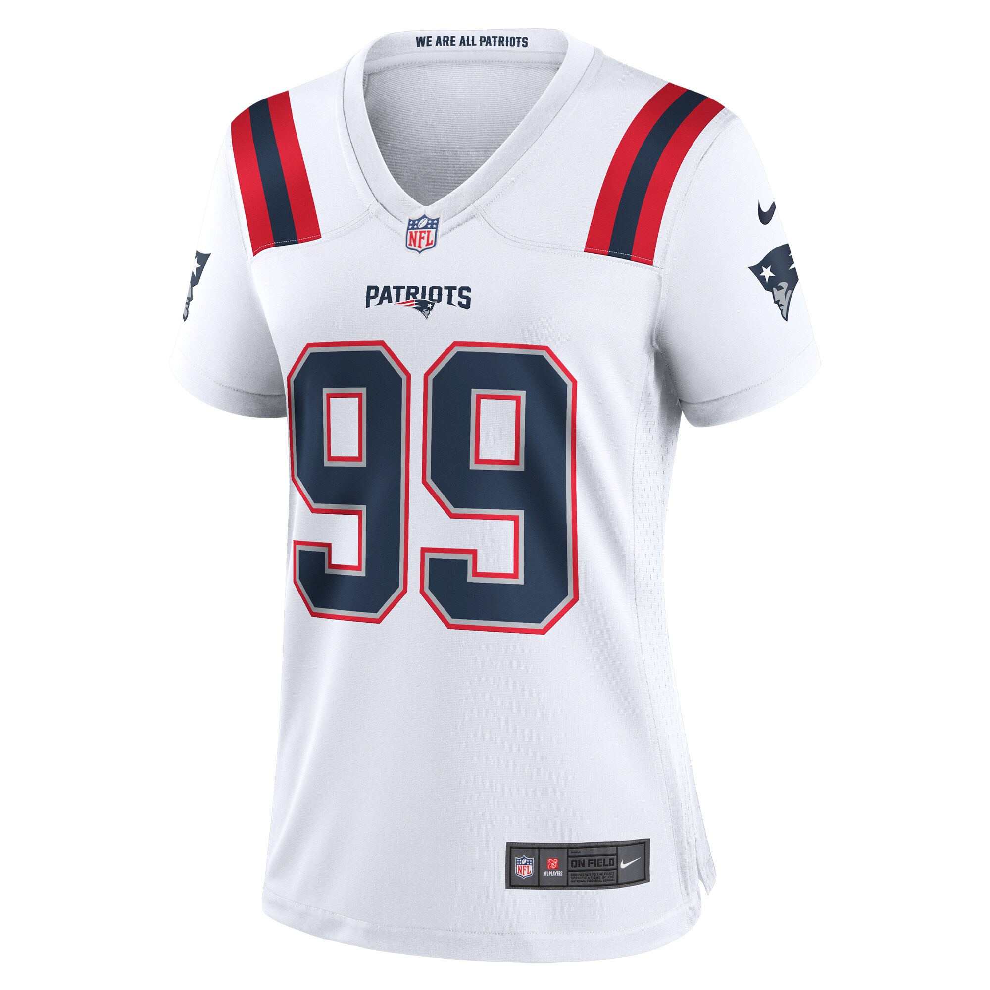 Keion White New England Patriots Nike Women's  Game Jersey -  White