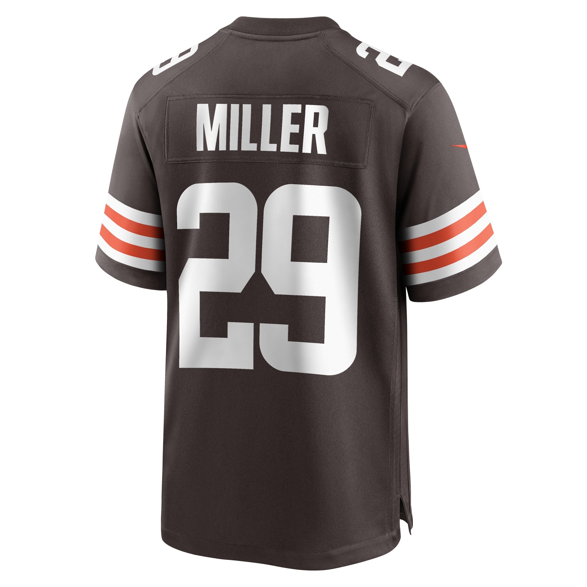 Men's Nike Herb Miller Brown Cleveland Browns Game Player Jersey