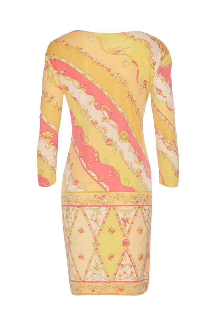 Cheap Annie’s Archive 1960s Pucci Wool Jersey Peach Printed Summer Dress